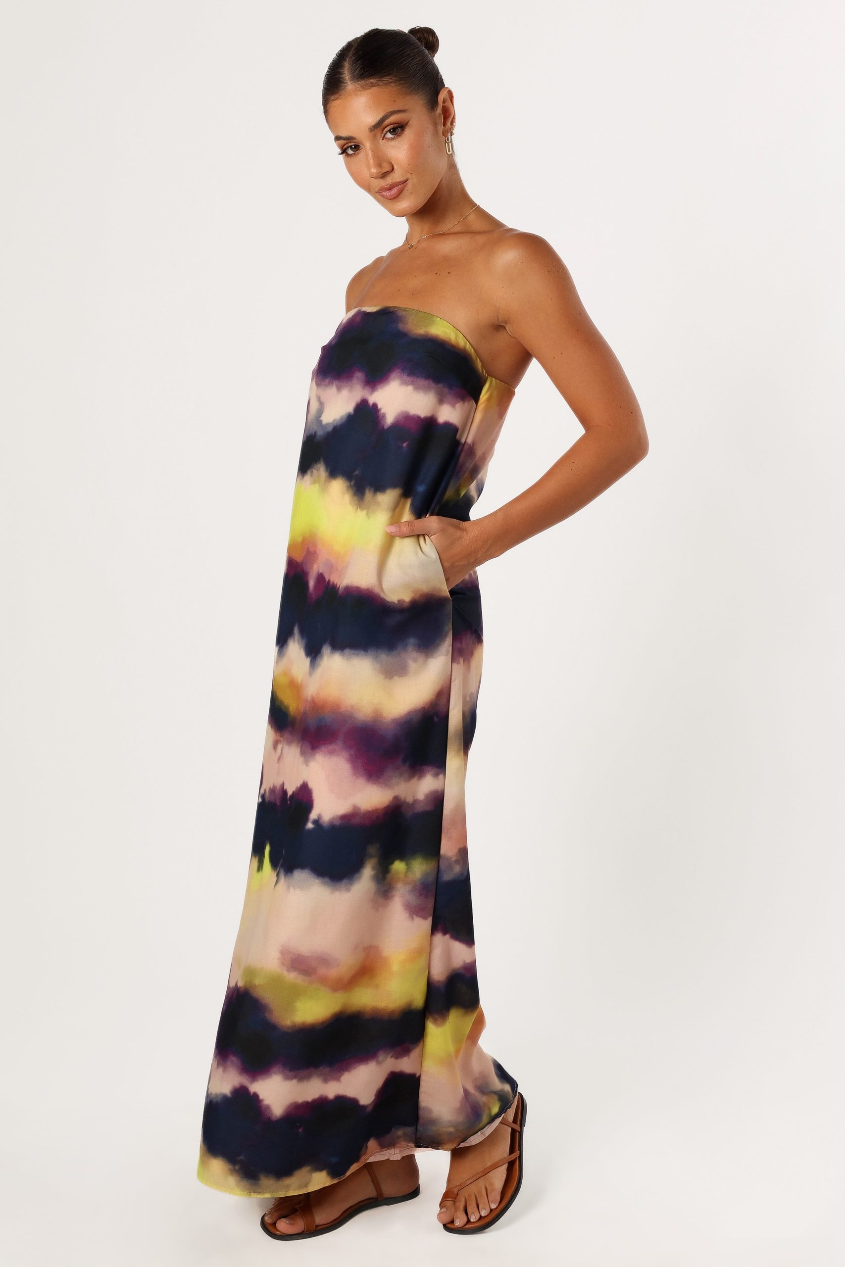 Oasis Strapless Maxi Dress - Storm - Image 4