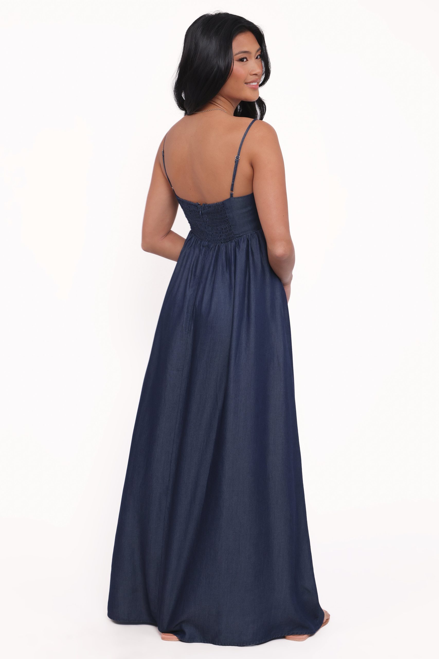 Odessa Maxi Dress - Dark Chambray - Image 5