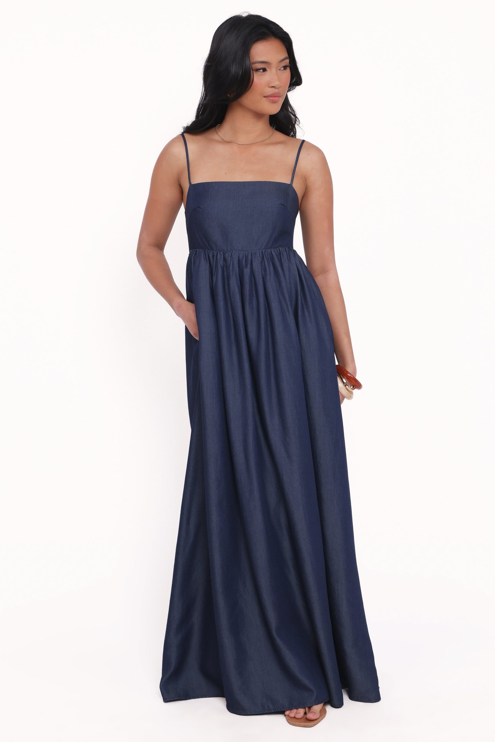 Odessa Maxi Dress - Dark Chambray - Image 2