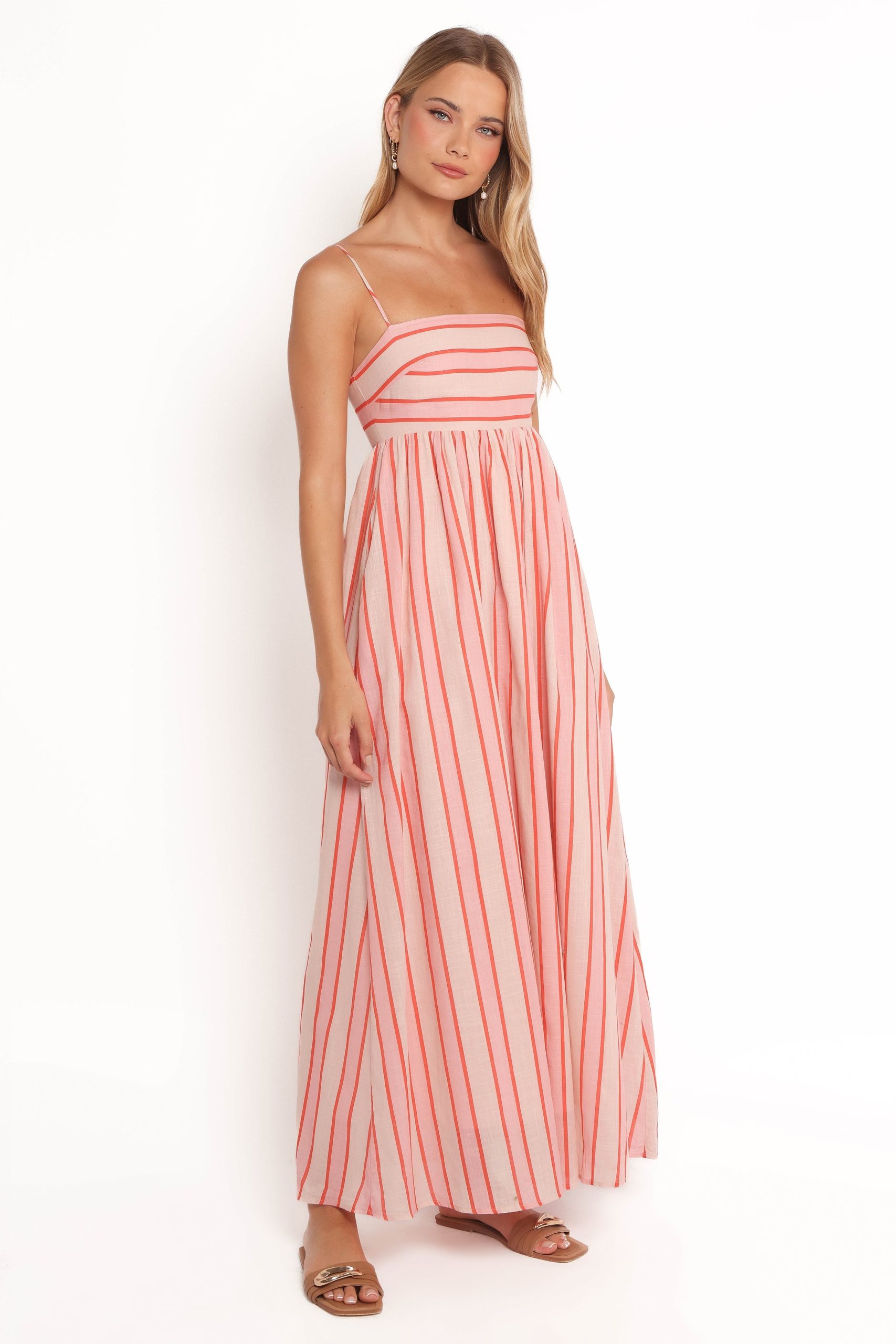 Odessa Maxi Dress - Pink Stripe - Image 6
