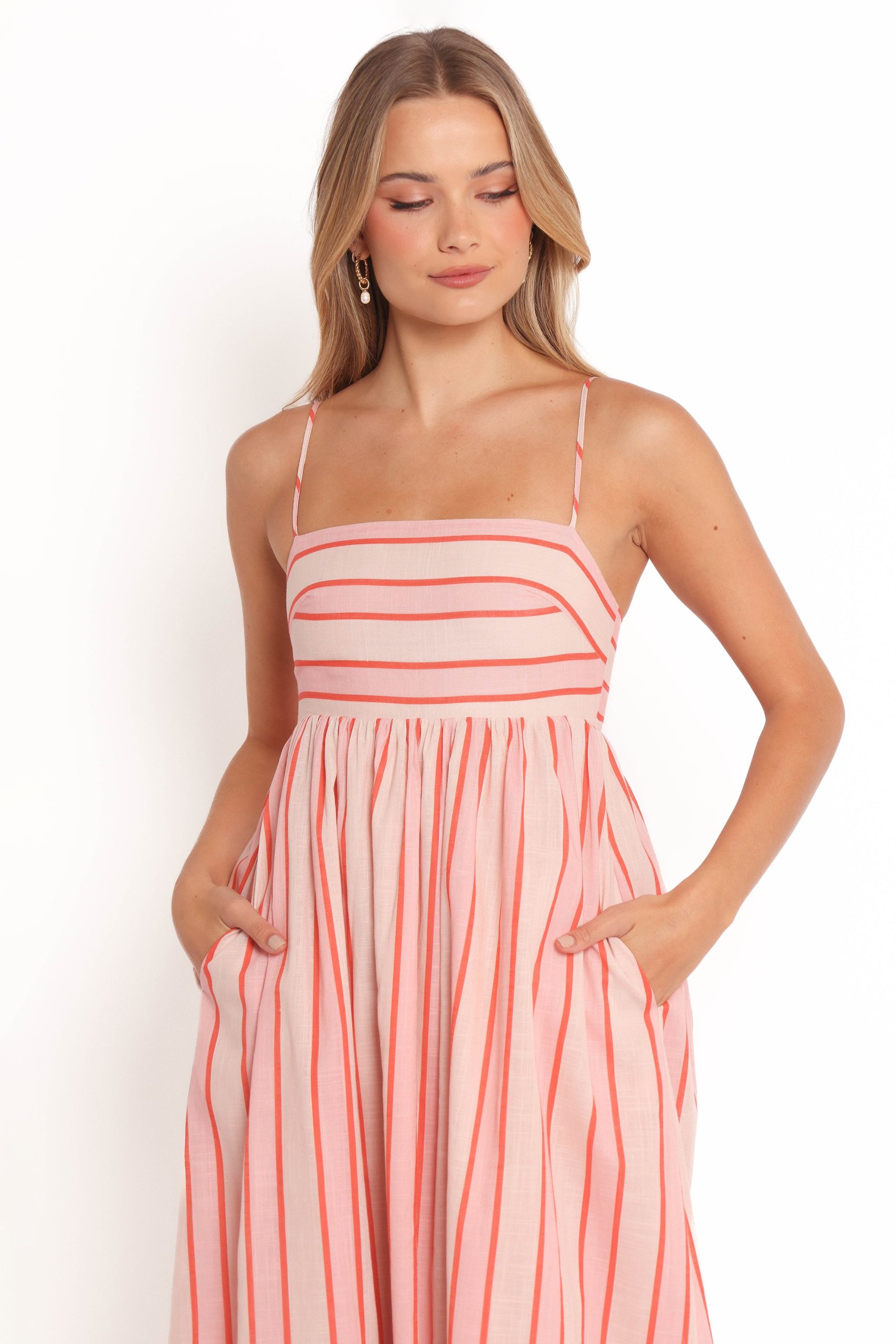 Odessa Maxi Dress - Pink Stripe - Image 7