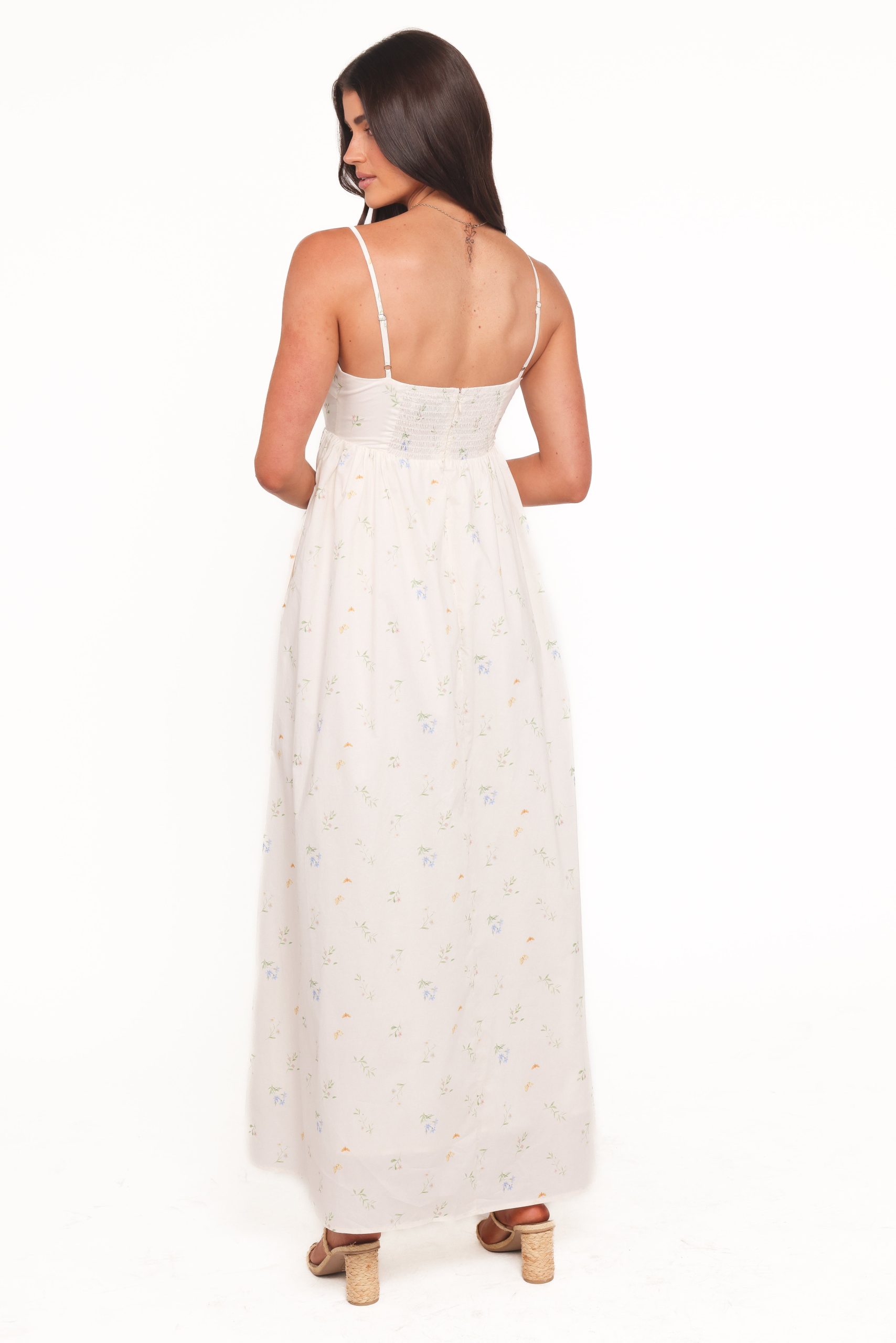 Odessa Maxi Dress - White Floral - Image 4