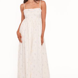 Odessa Maxi Dress - White Floral