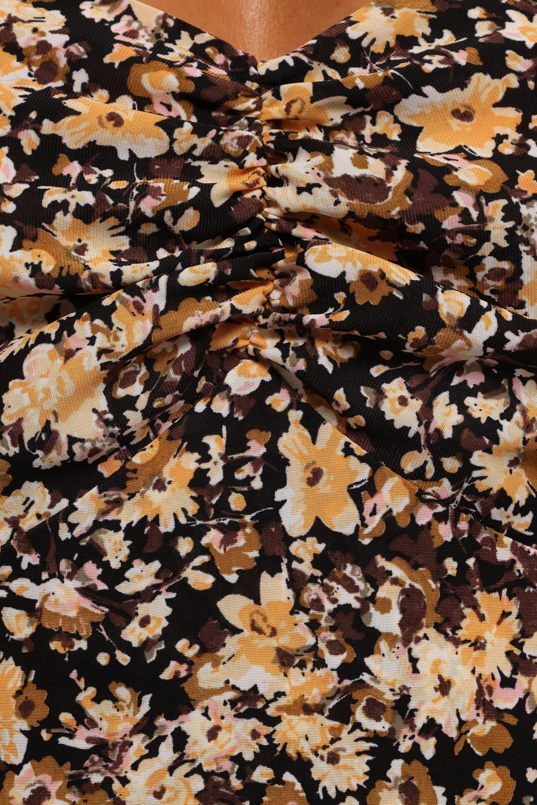 Oona Midi Dress - Black Ditsy Floral - Image 8