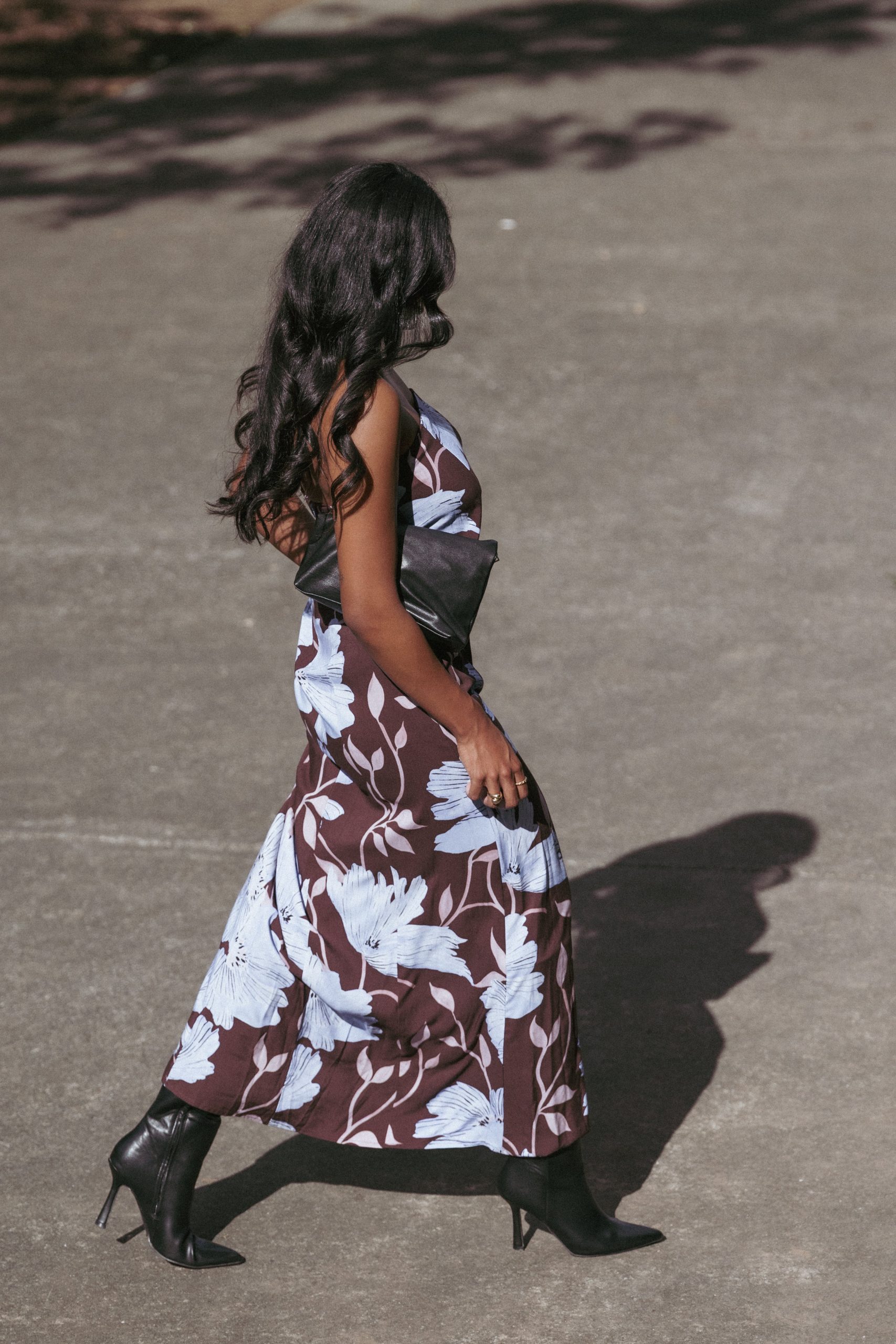Ottavia Strapless Maxi Dress - Blue Poppies - Image 9