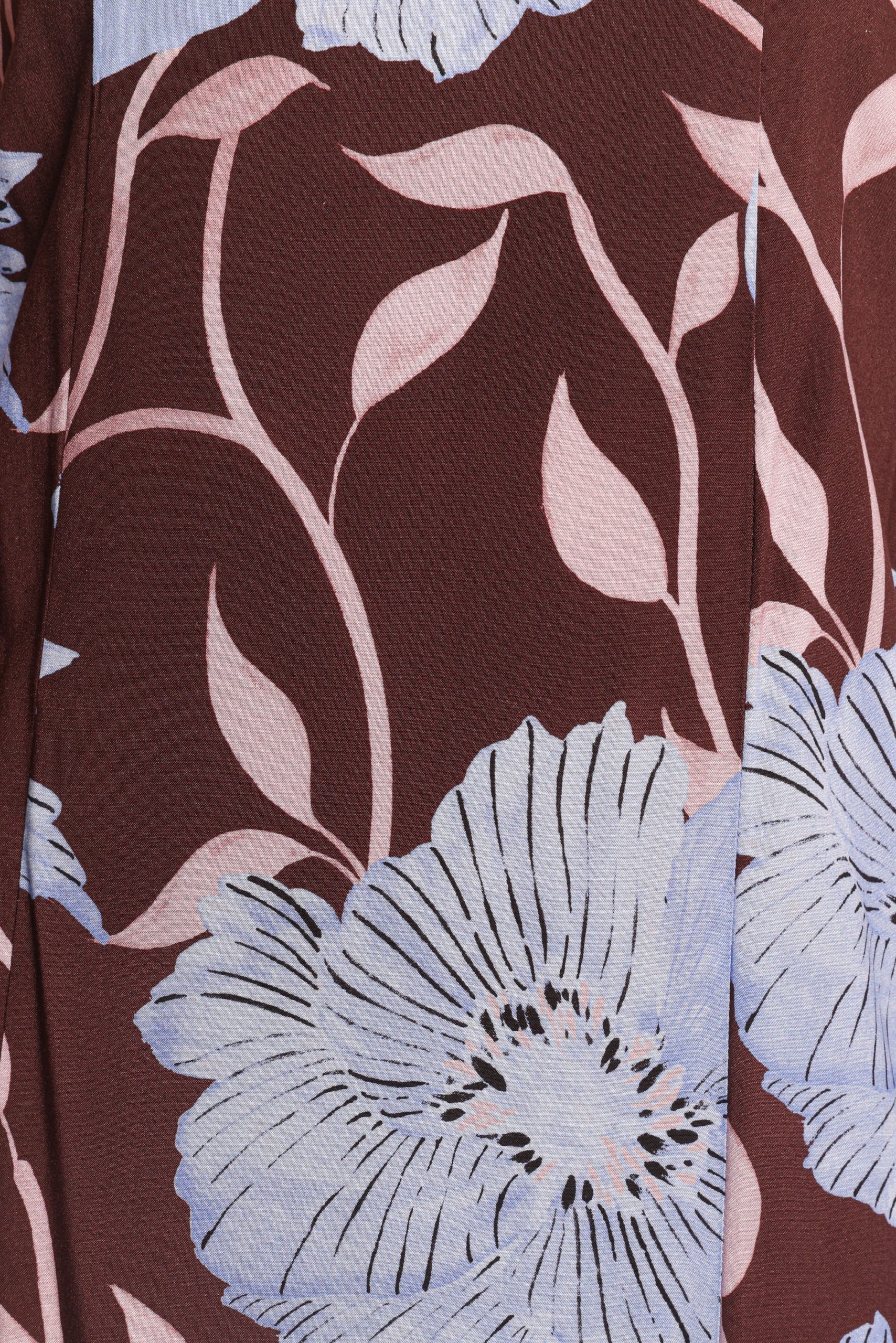 Ottavia Strapless Maxi Dress - Blue Poppies - Image 8