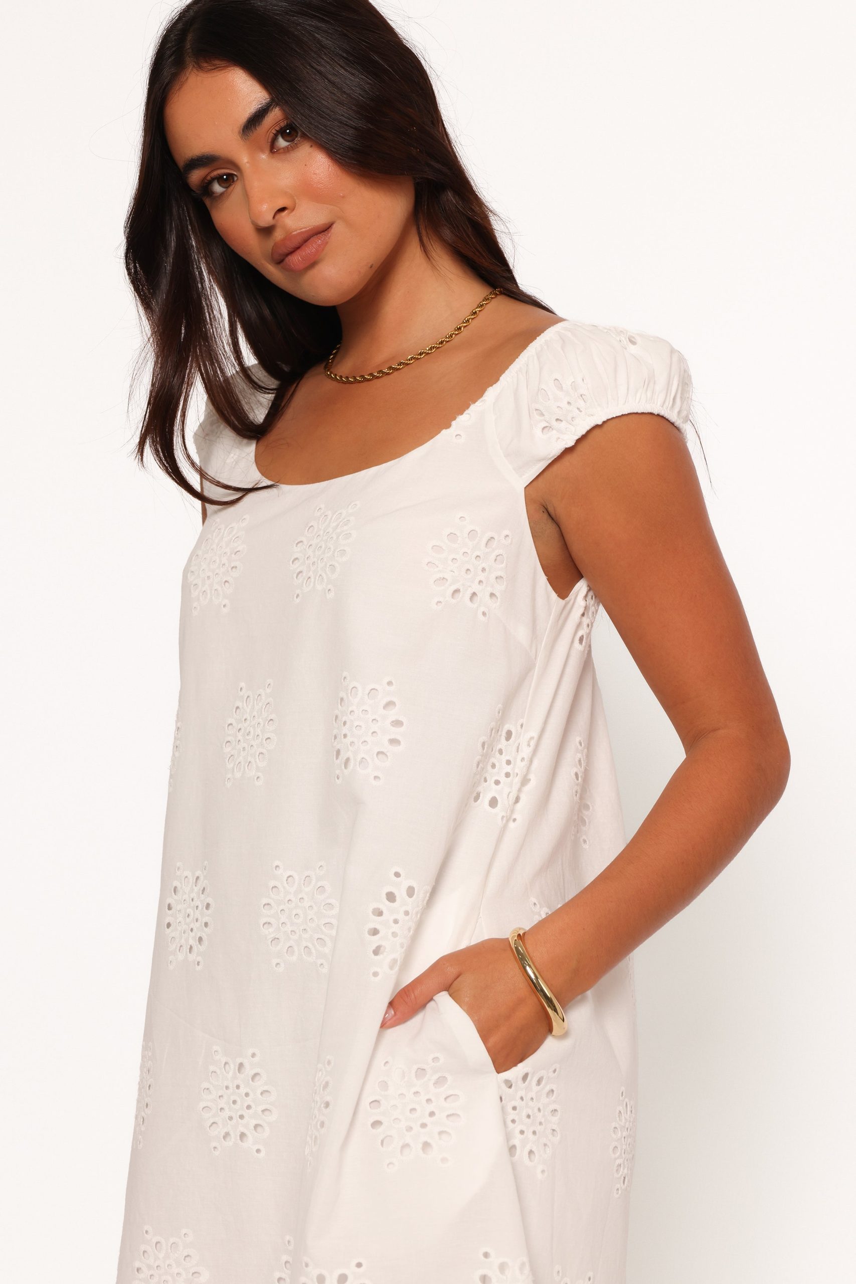Pammy Mini Dress - White - Image 8