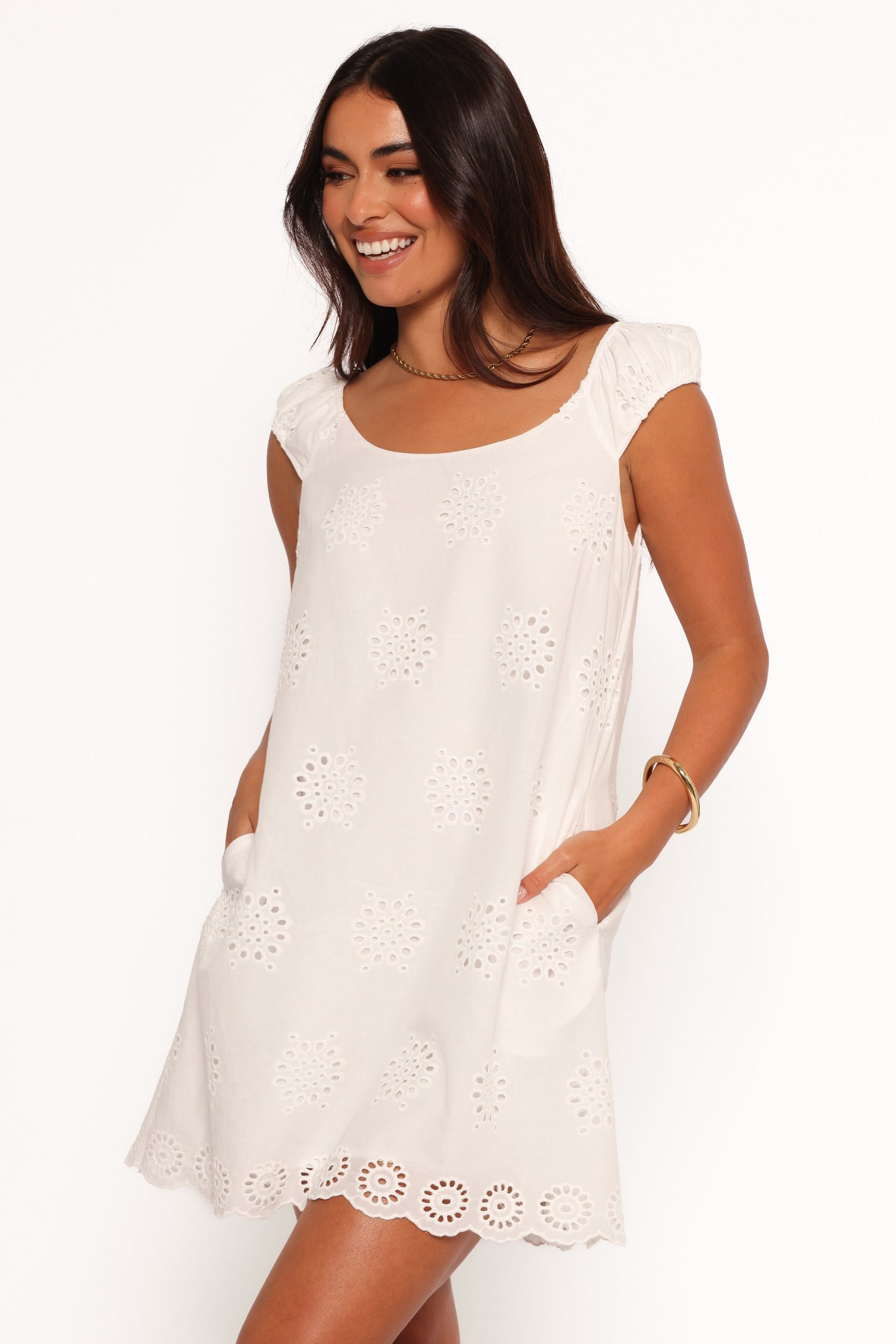 Pammy Mini Dress - White - Image 3