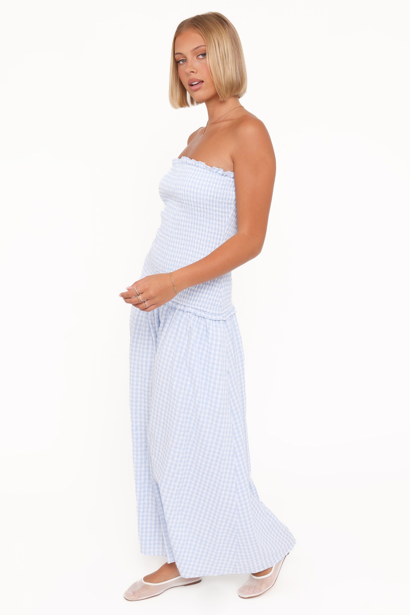 Parkway Maxi Dress - Blue Gingham - Image 4