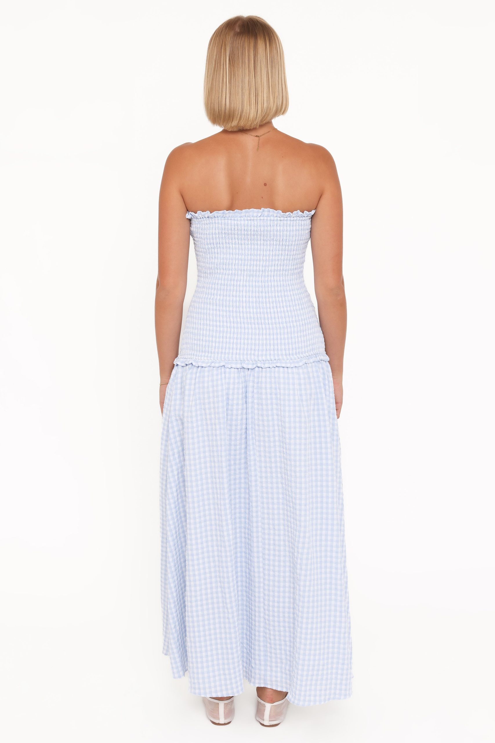 Parkway Maxi Dress - Blue Gingham - Image 5