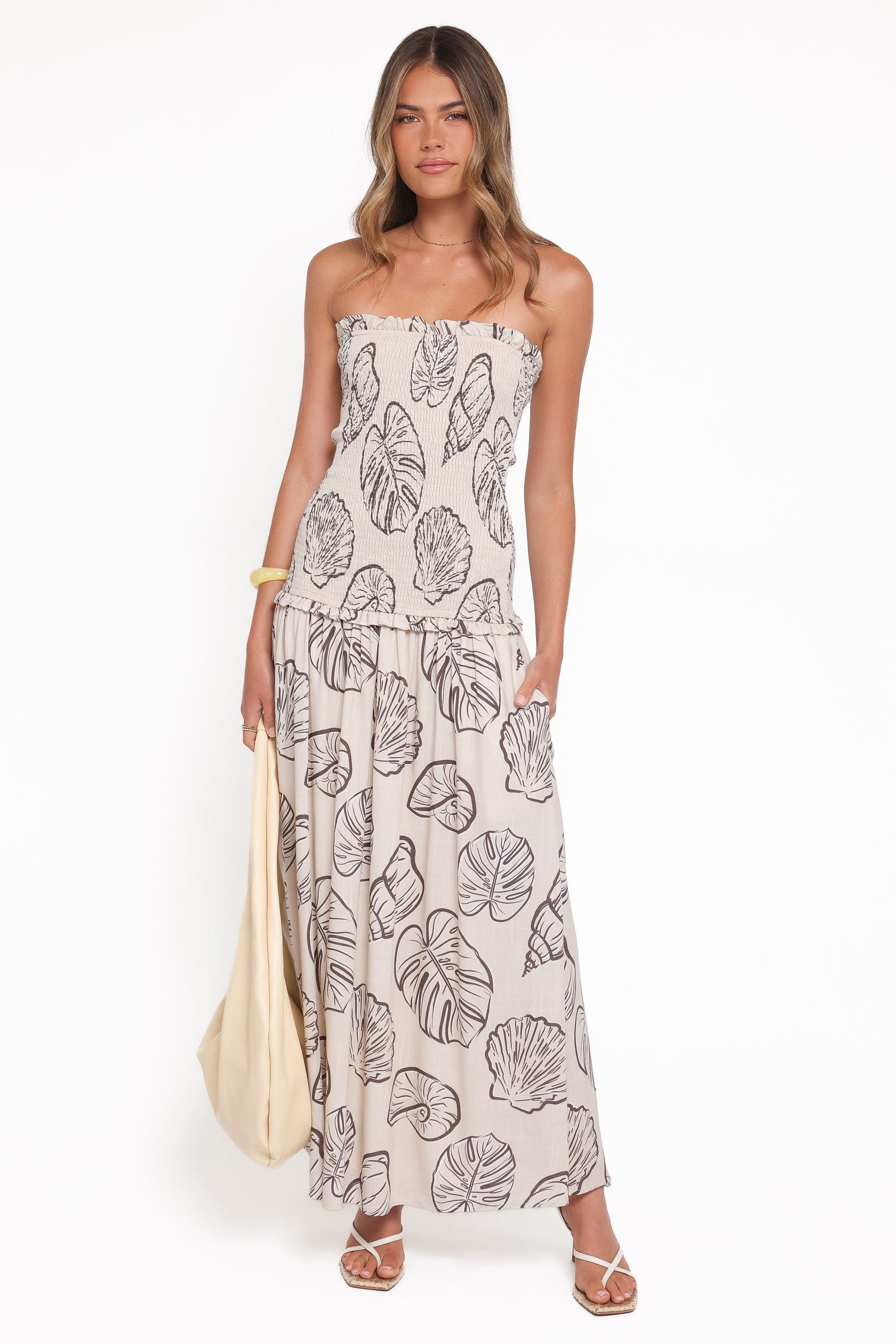 Parkway Maxi Dress - Cream Shells - Image 6