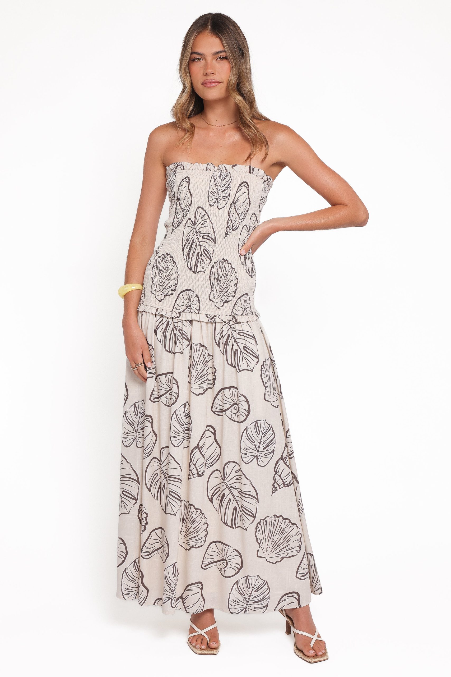 Parkway Maxi Dress - Cream Shells - Image 2