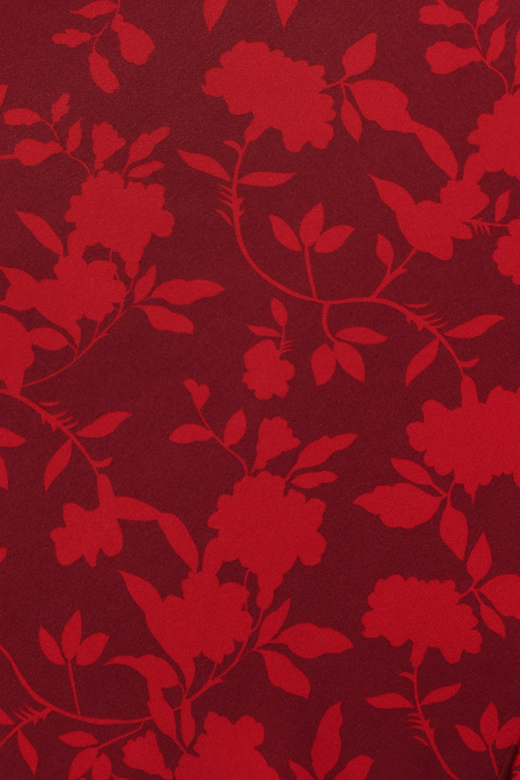 Patricia Maxi Dress - Burgundy/Red Floral - Image 7