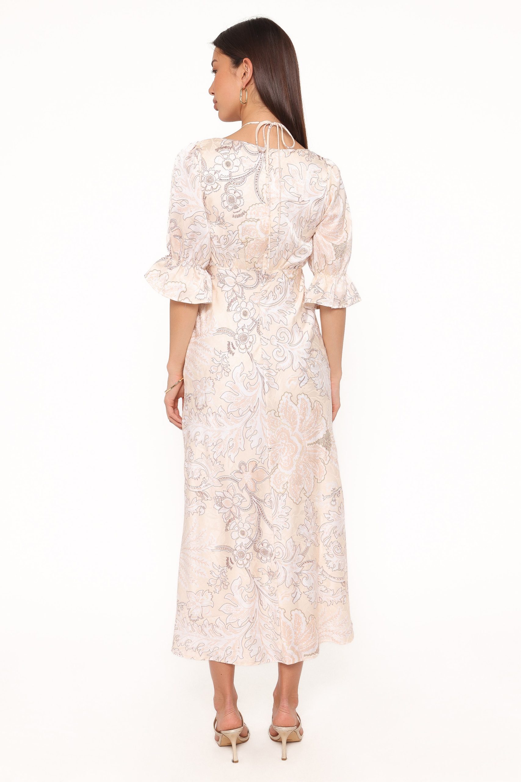 Pauline Long Sleeve Maxi Dress - Pastel Paisley - Image 4