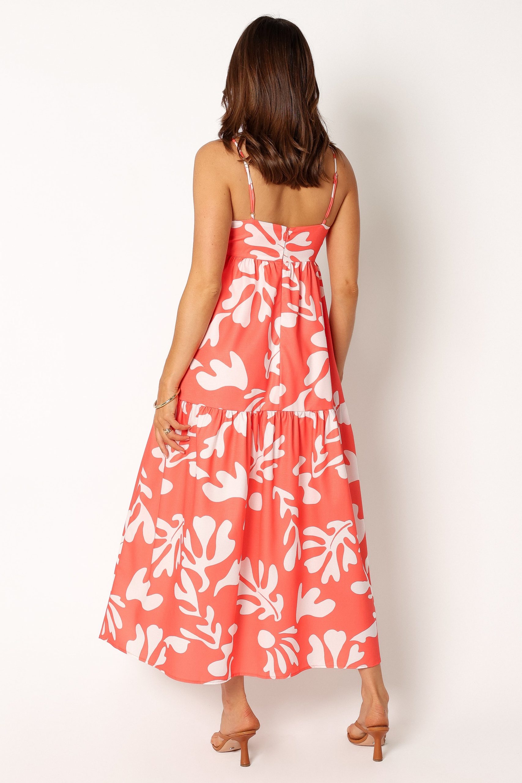 Payton Maxi Slip Dress - Melon White - Image 5