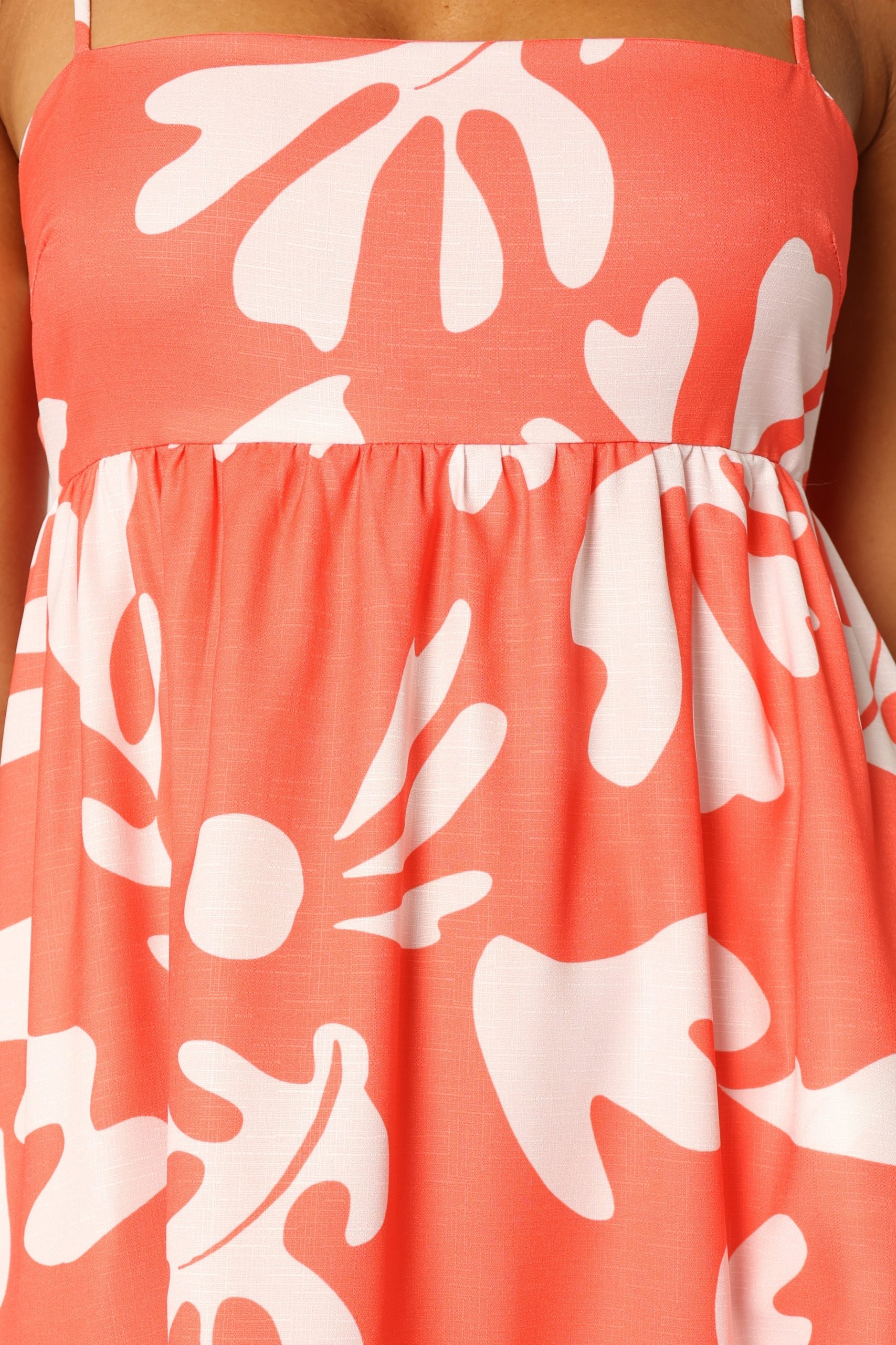 Payton Maxi Slip Dress - Melon White - Image 9