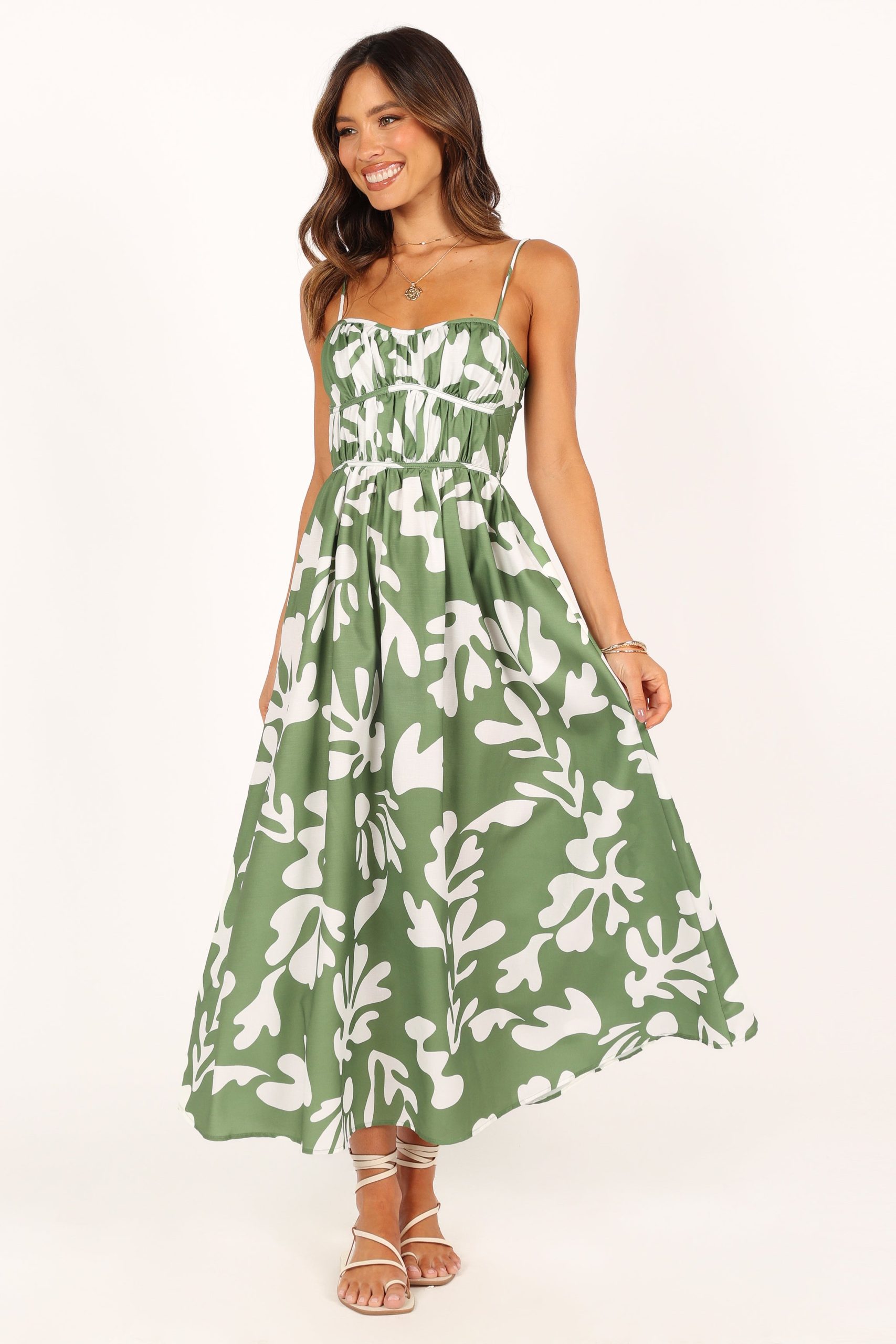 Payton Midi Dress - Khaki - Image 7