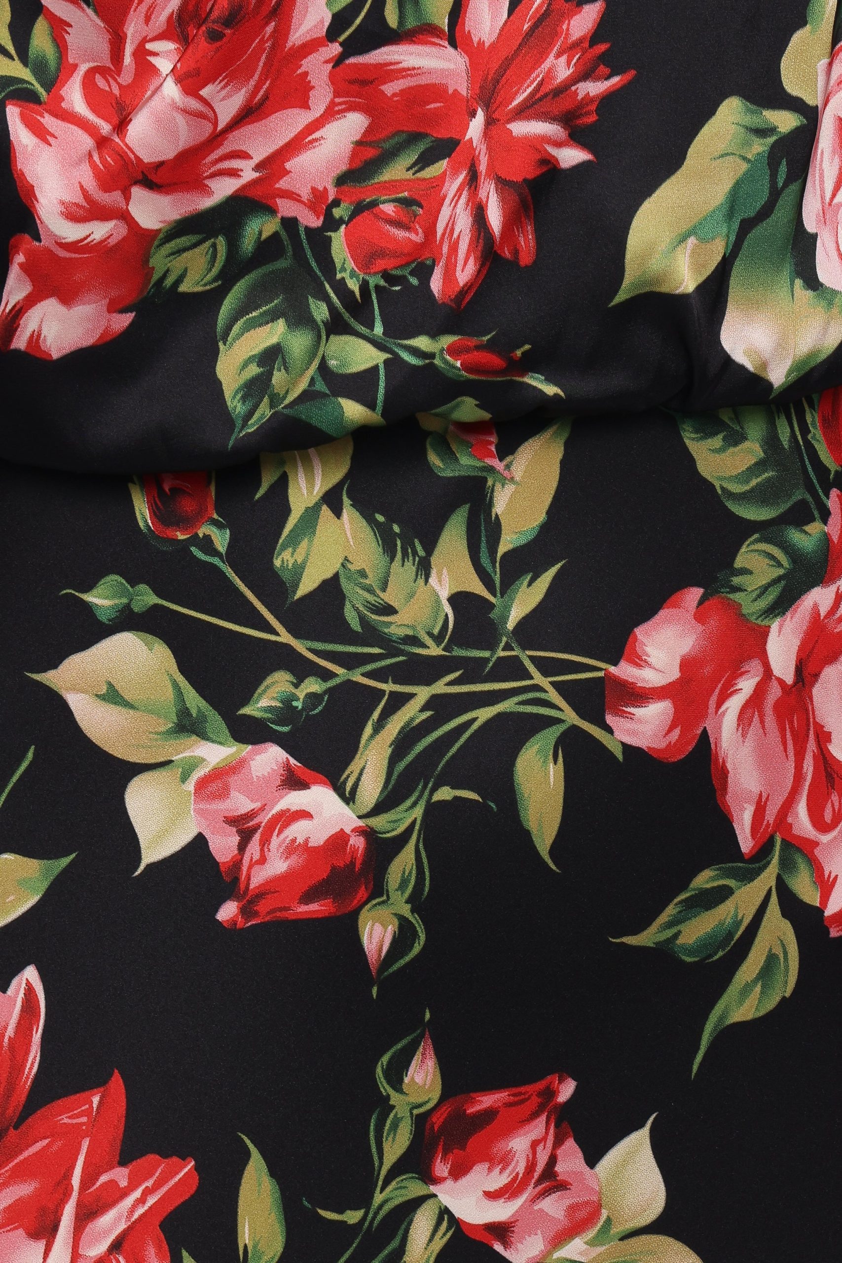 Perrie Long Sleeve Midi Dress - Black Floral - Image 5