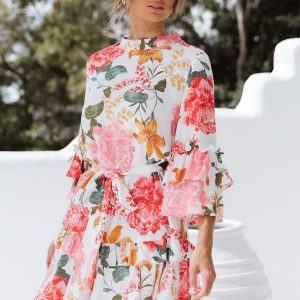 Peta Dress - White
