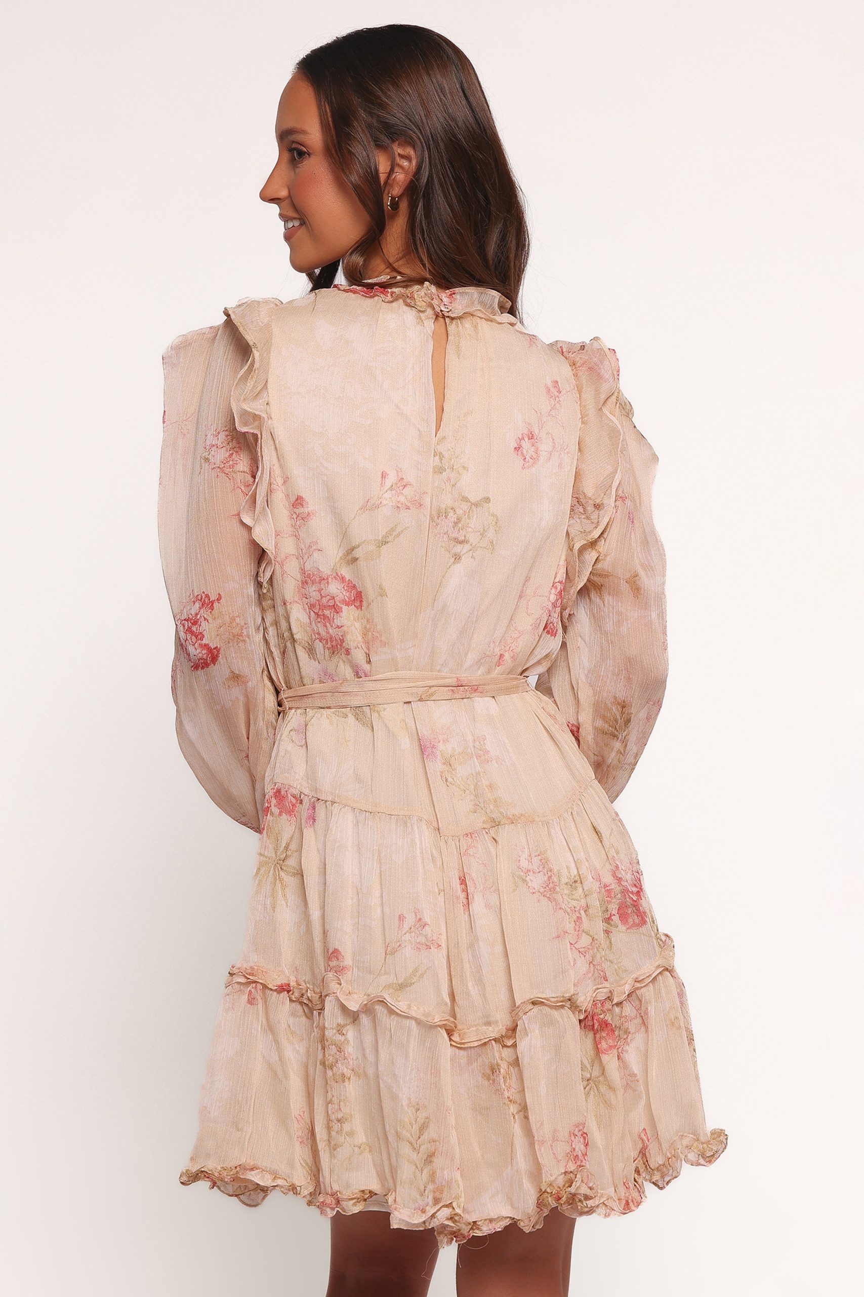 Phaedra Long Sleeve Mini Dress - Soft Rose - Image 5