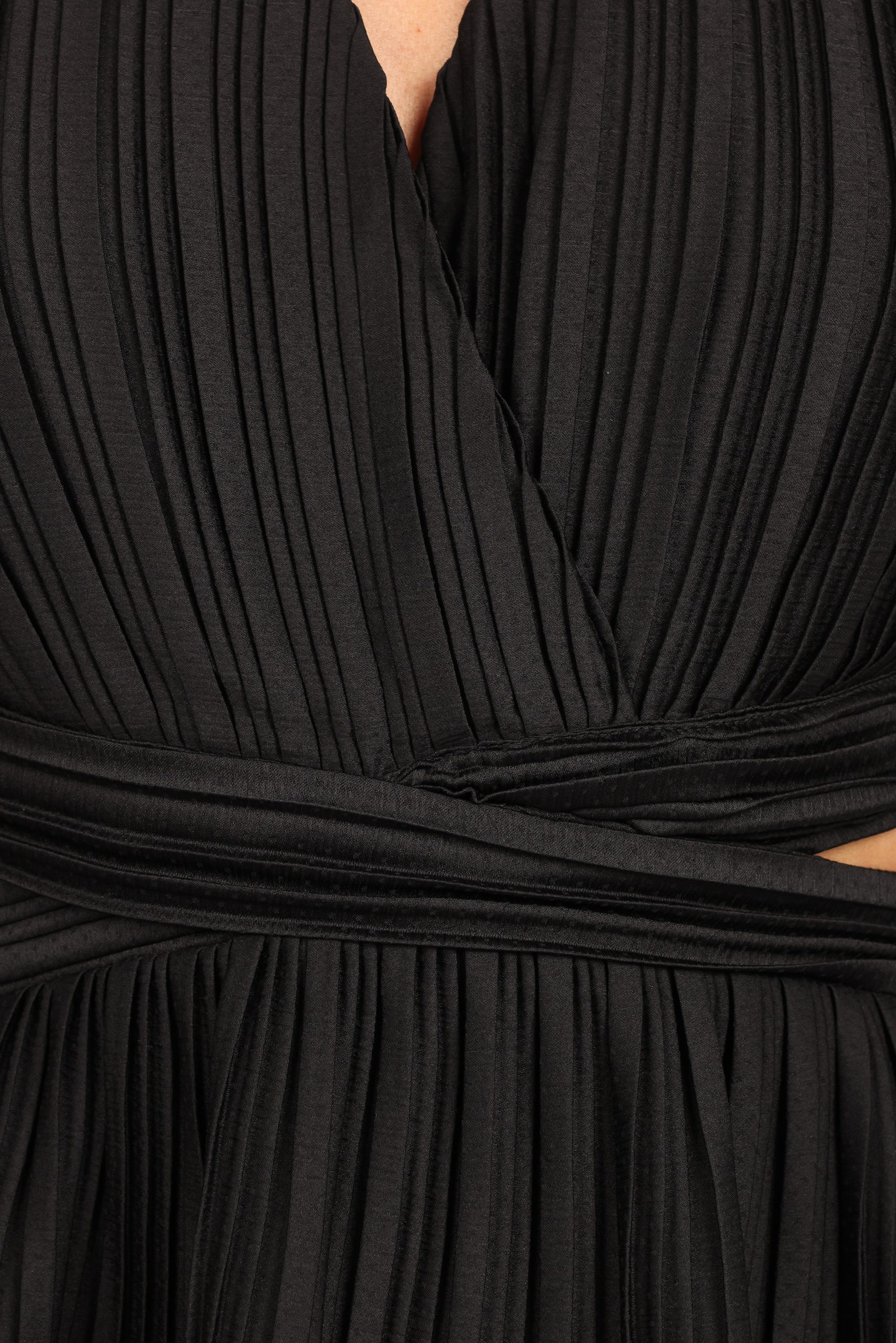 PIppa Long SLeeve Midi Dress - Black - Image 9