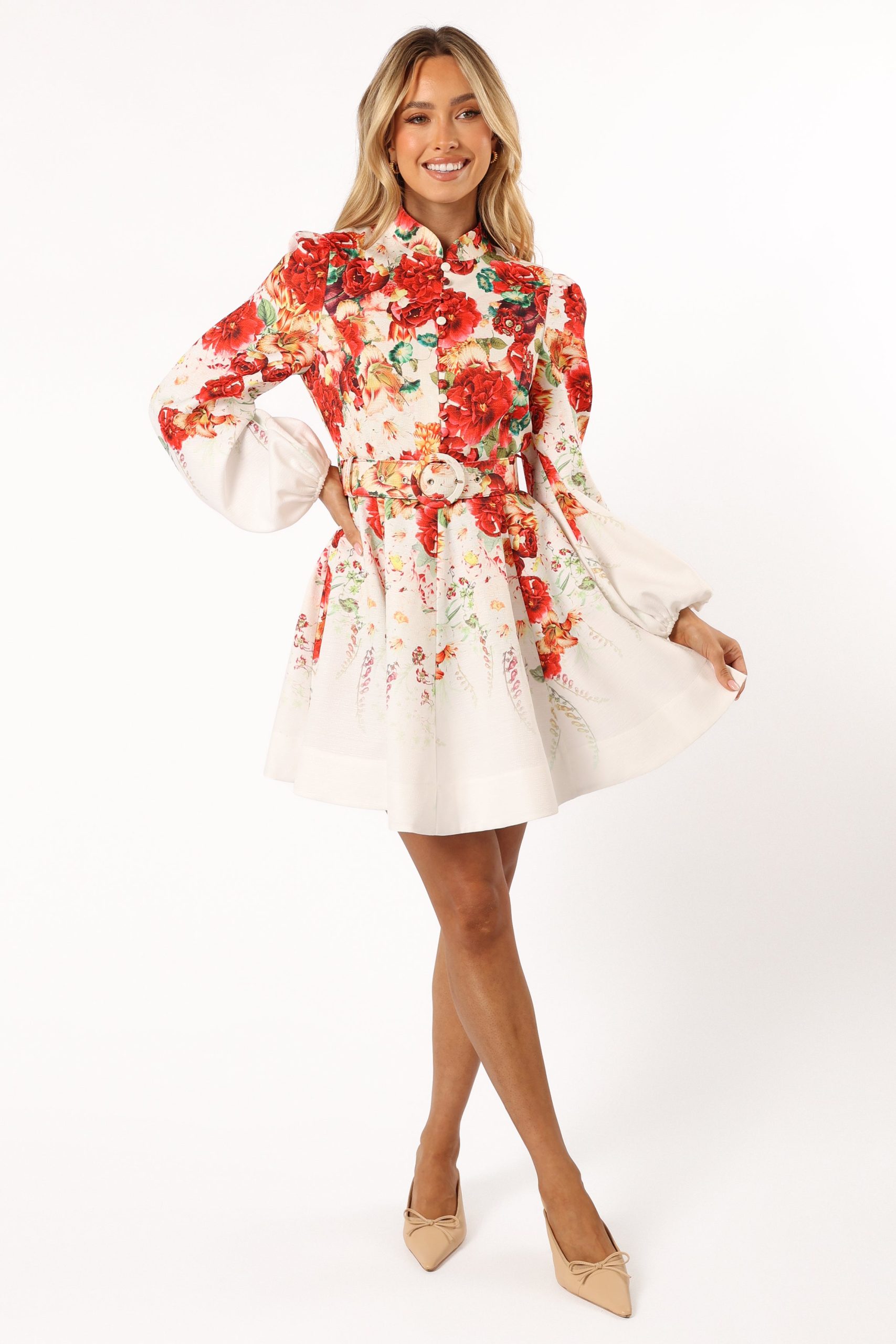 Pipps Long Sleeve Mini Dress - Multi - Image 2