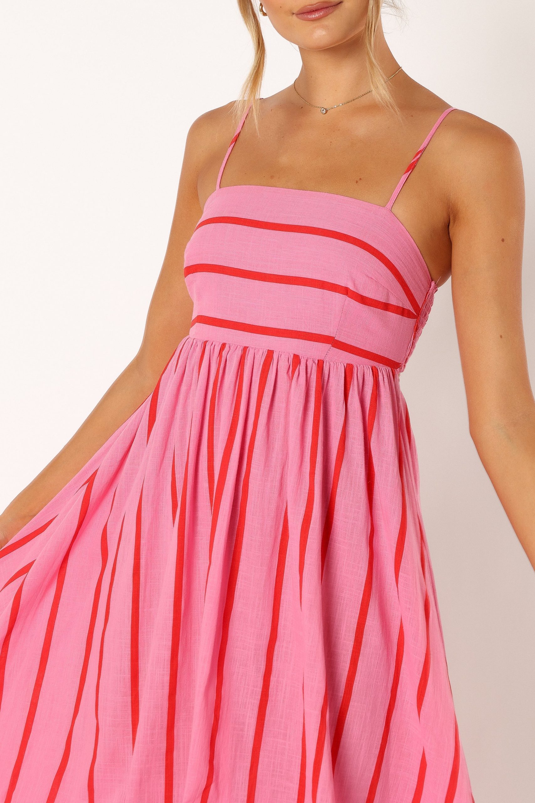 Pixie Maxi Dress - Pink Red - Image 7