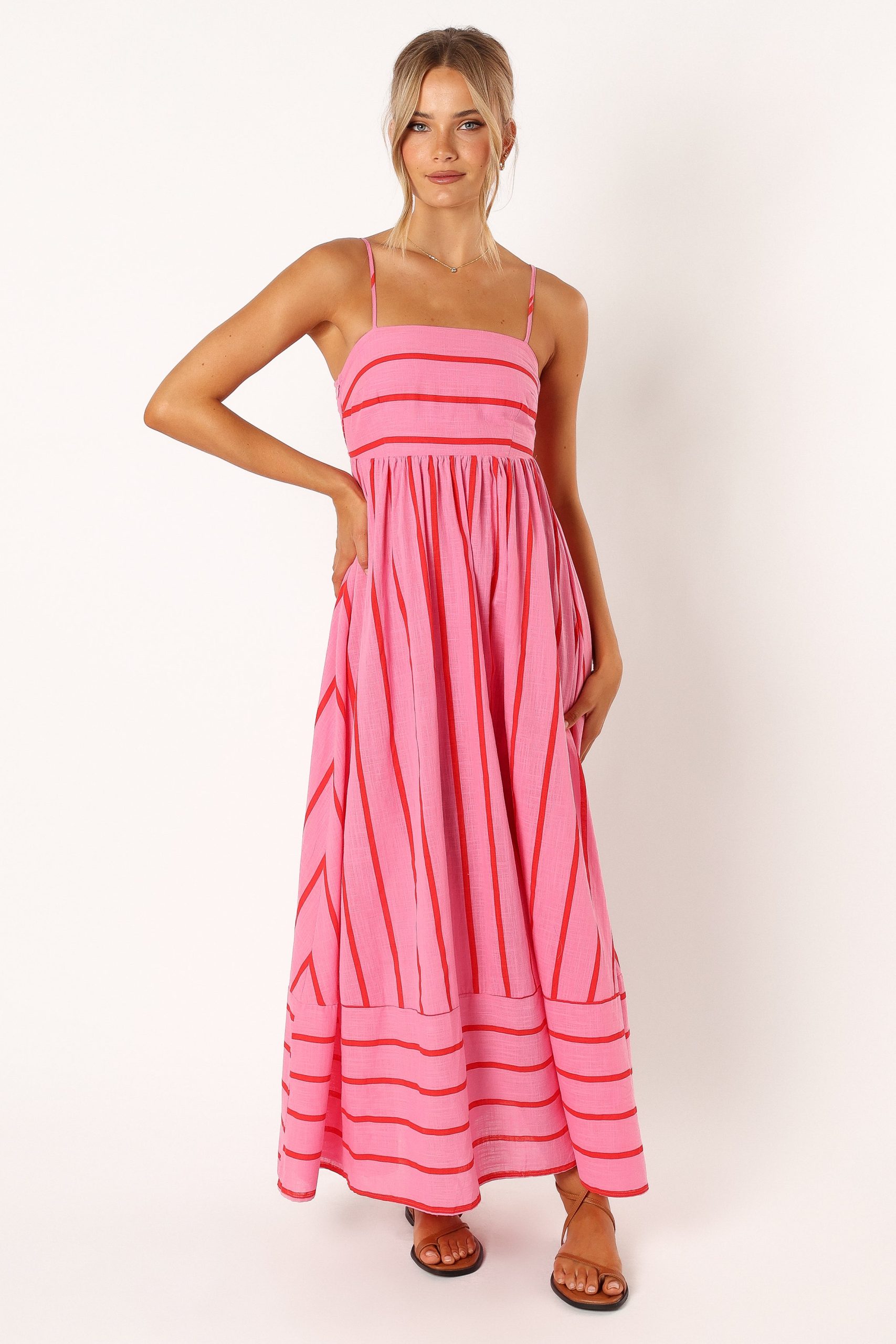 Pixie Maxi Dress - Pink Red - Image 2