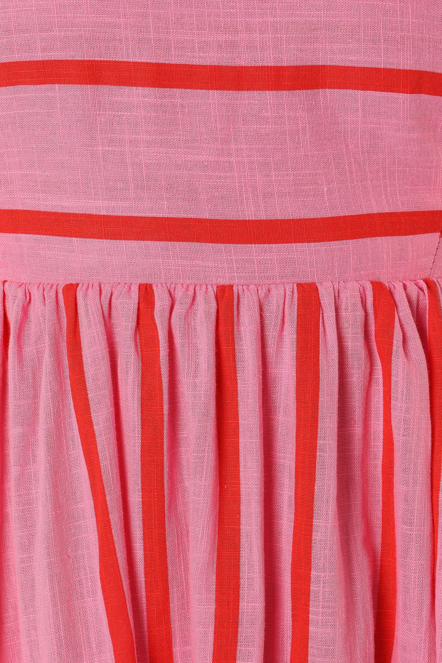 Pixie Maxi Dress - Pink Red - Image 8