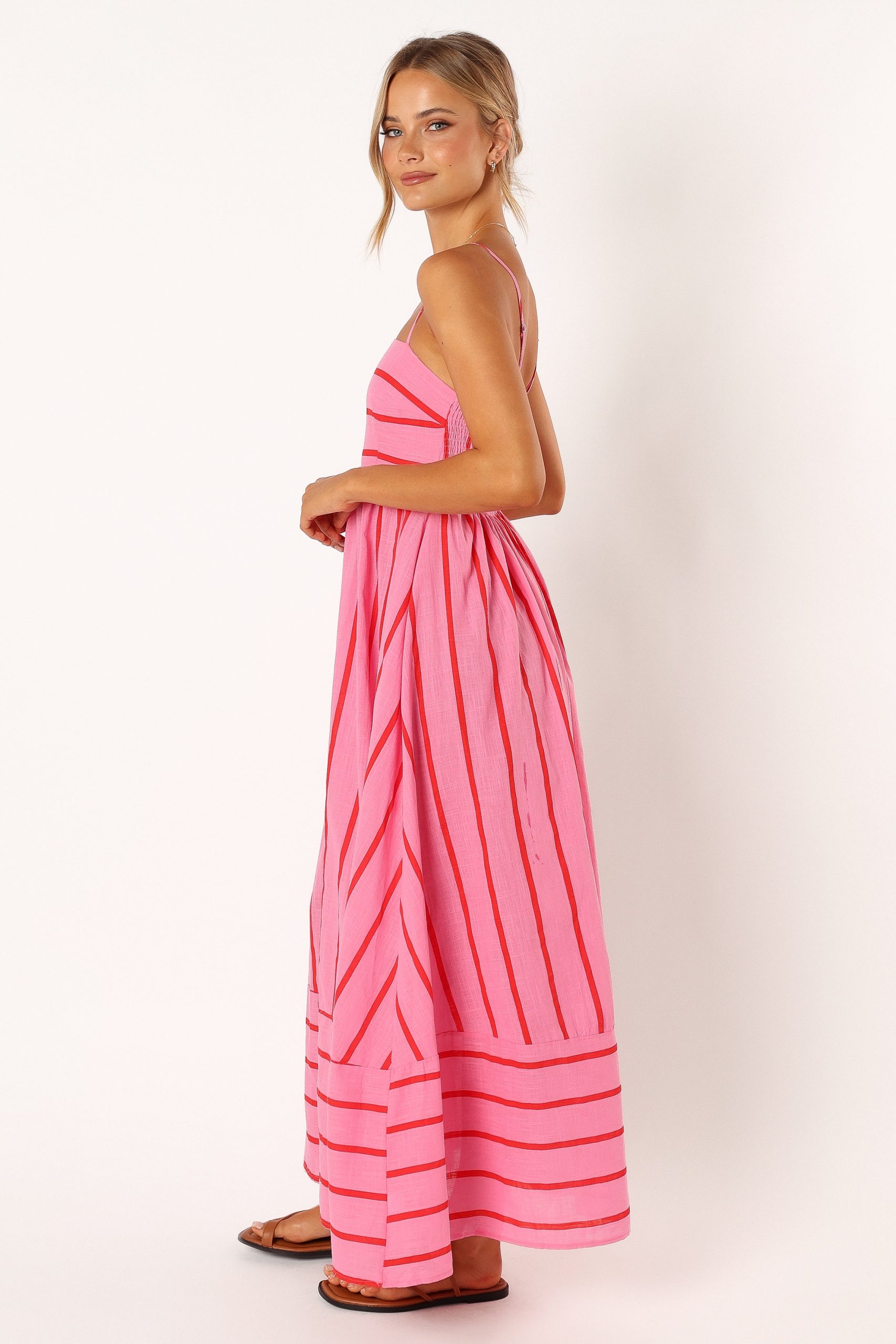 Pixie Maxi Dress - Pink Red - Image 5