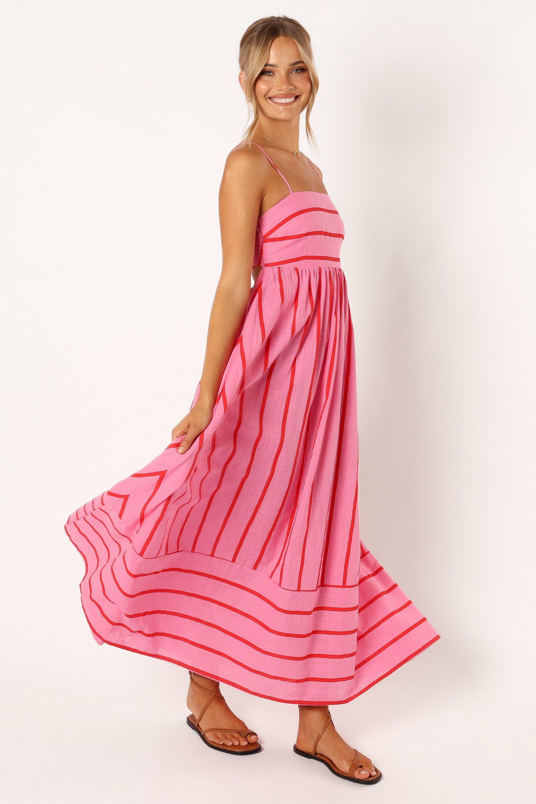 Pixie Maxi Dress - Pink Red - Image 6