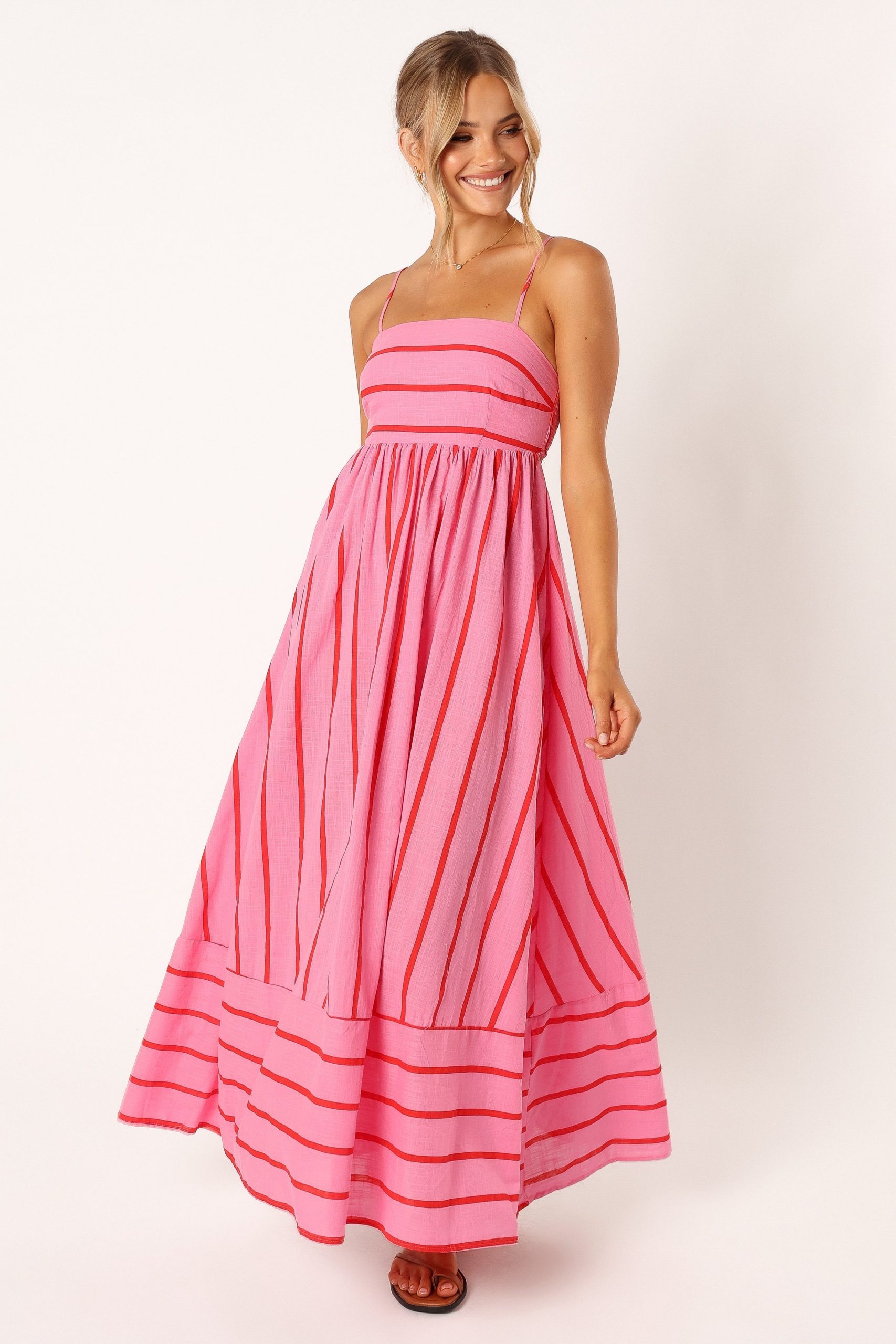 Pixie Maxi Dress - Pink Red - Image 4
