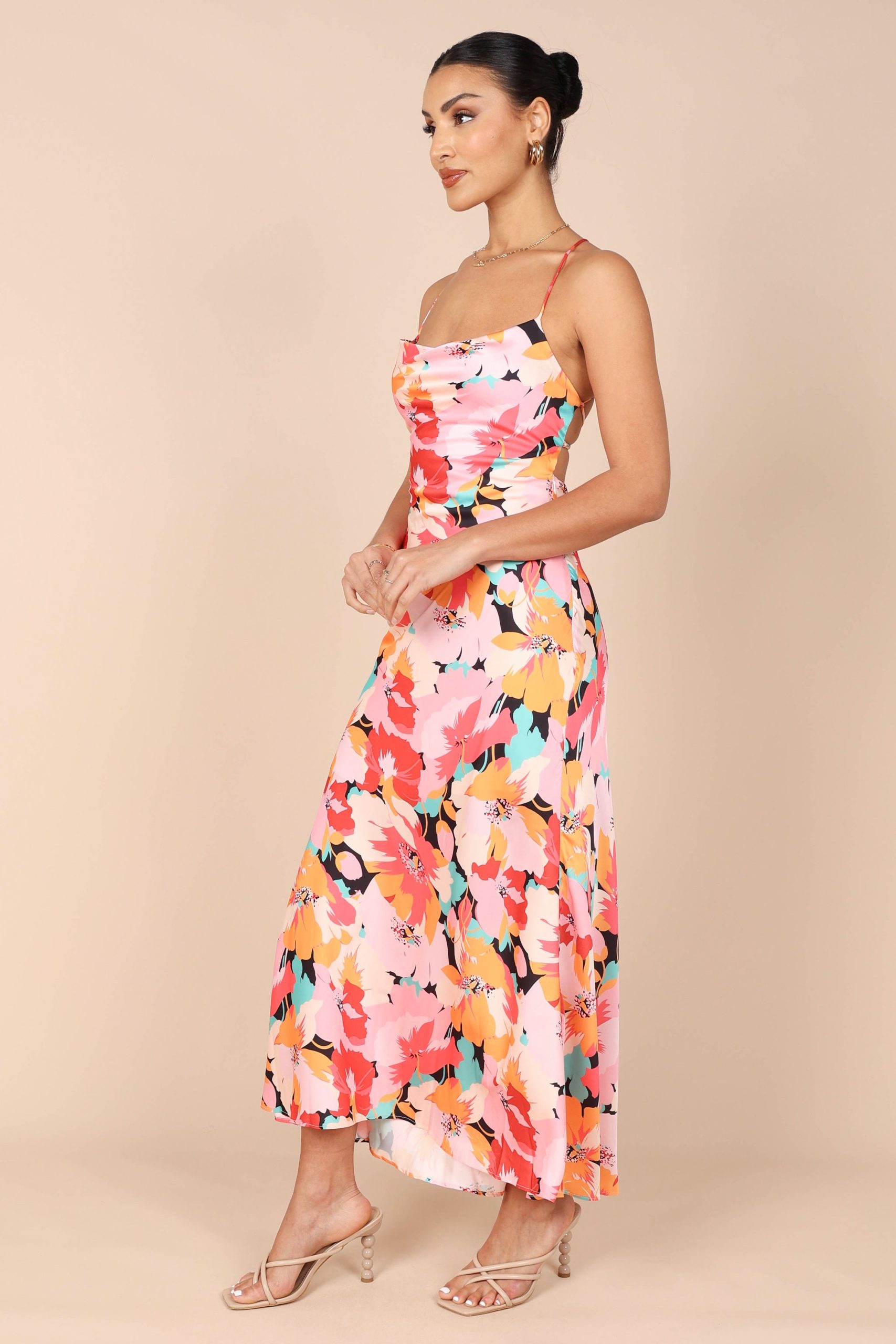 Posse Midi Slip Dress - Pink Floral - Image 6