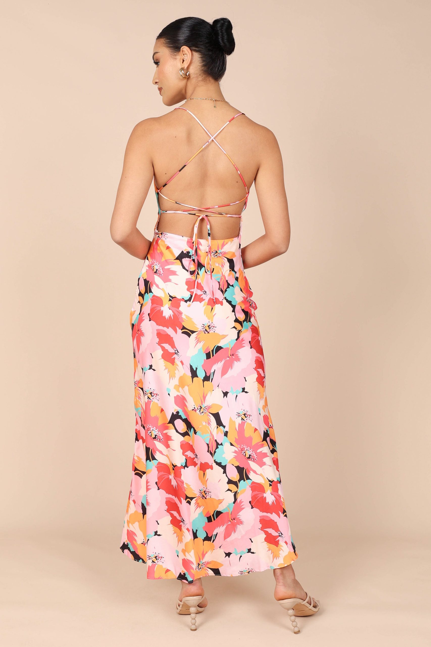 Posse Midi Slip Dress - Pink Floral - Image 9