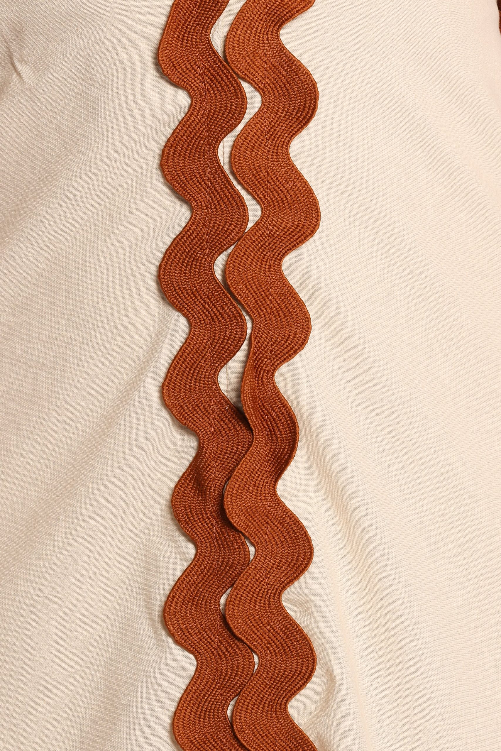 Quinley Maxi Dress - Brown/Cream - Image 6
