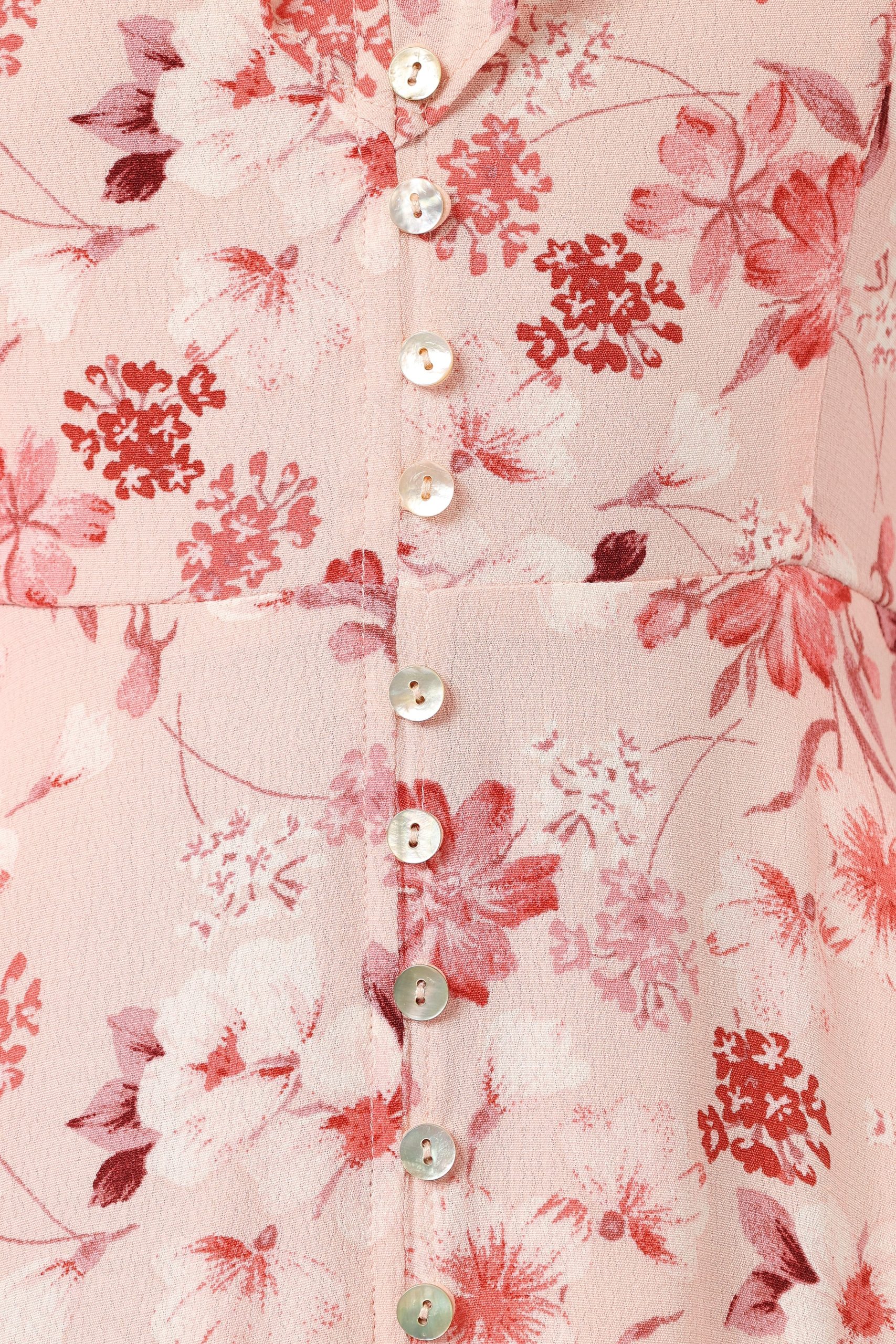Rachel Midi Dress - Blushed Garden - Image 9