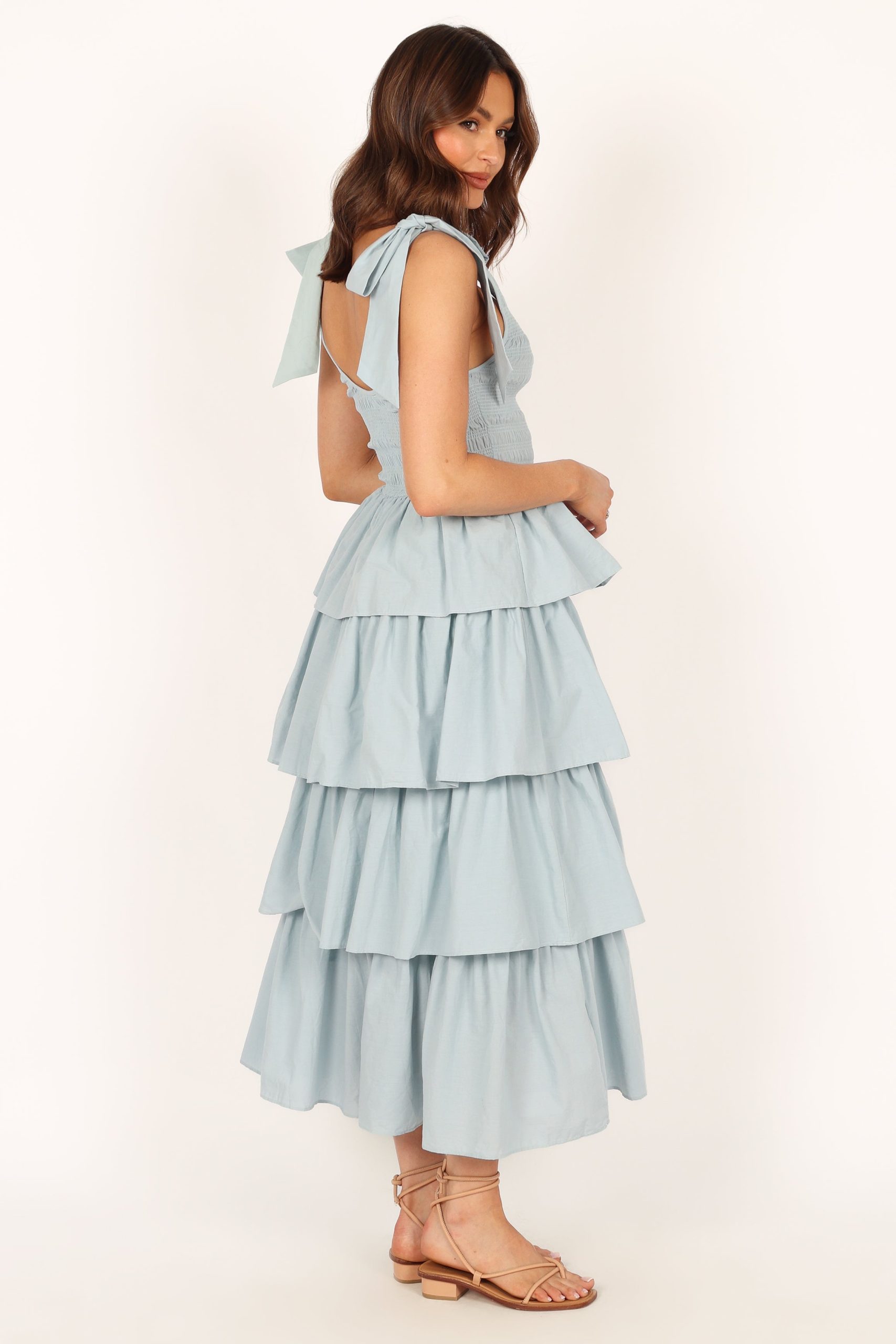 Raphael Tiered Maxi Dress - Blue - Image 6