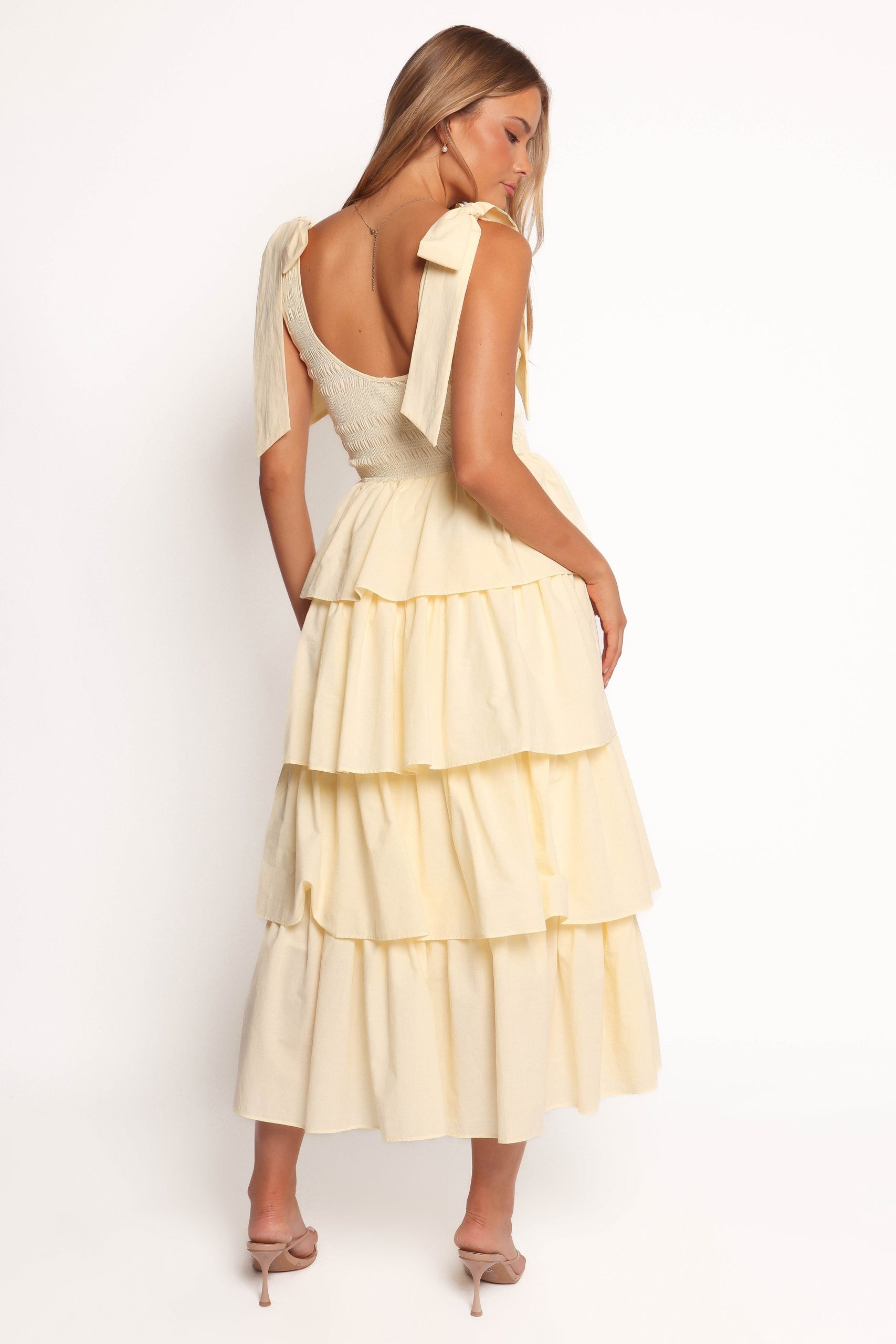 Raphael Tiered Maxi Dress - Yellow - Image 2