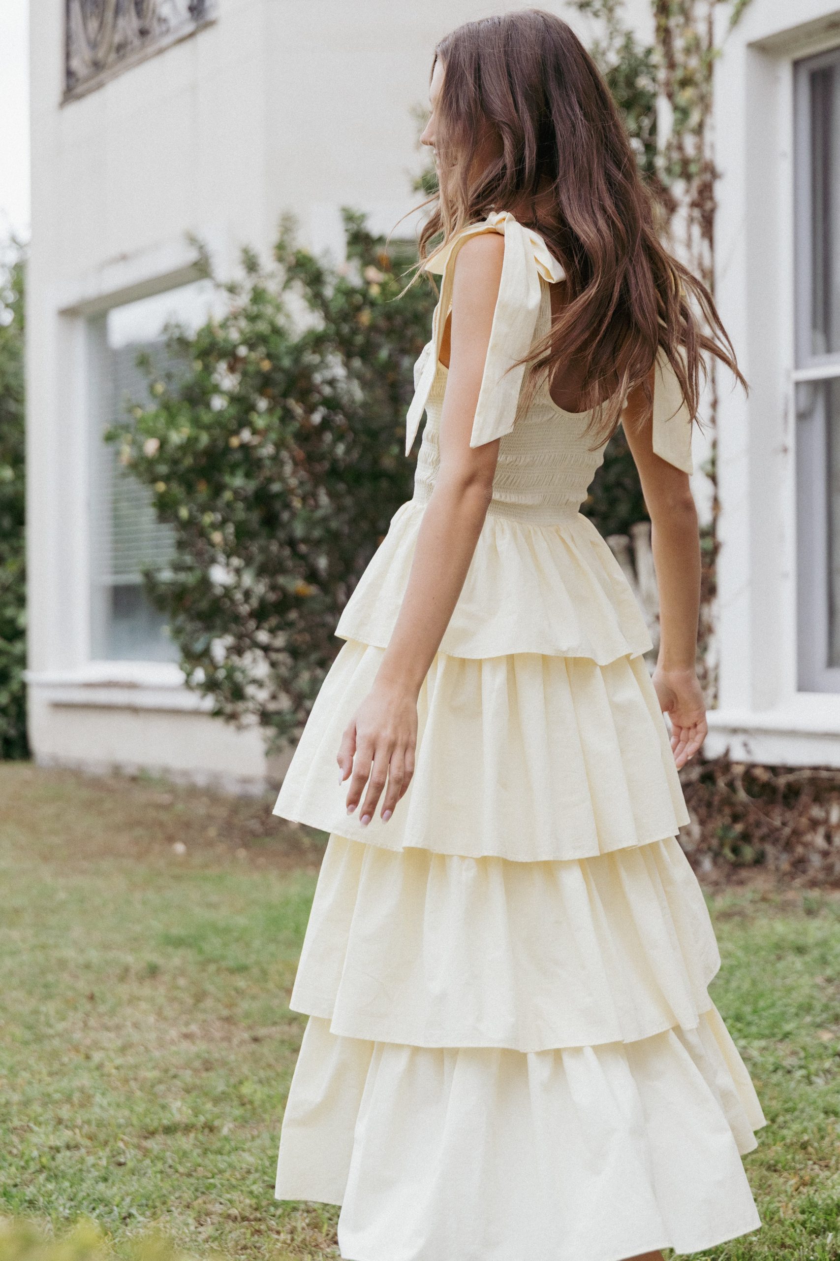 Raphael Tiered Maxi Dress - Yellow - Image 8