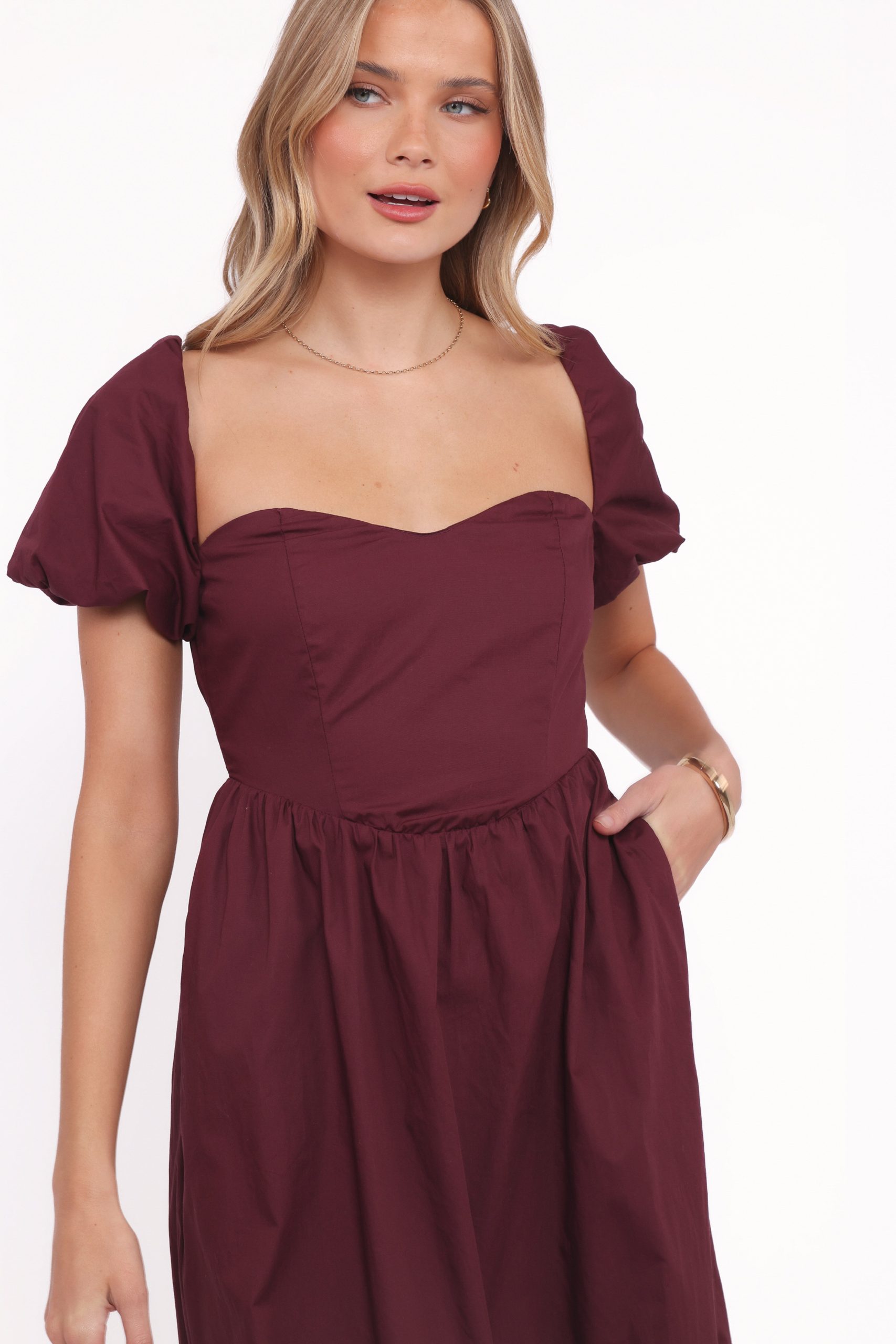 Remira Midi Dress - Cherry - Image 2