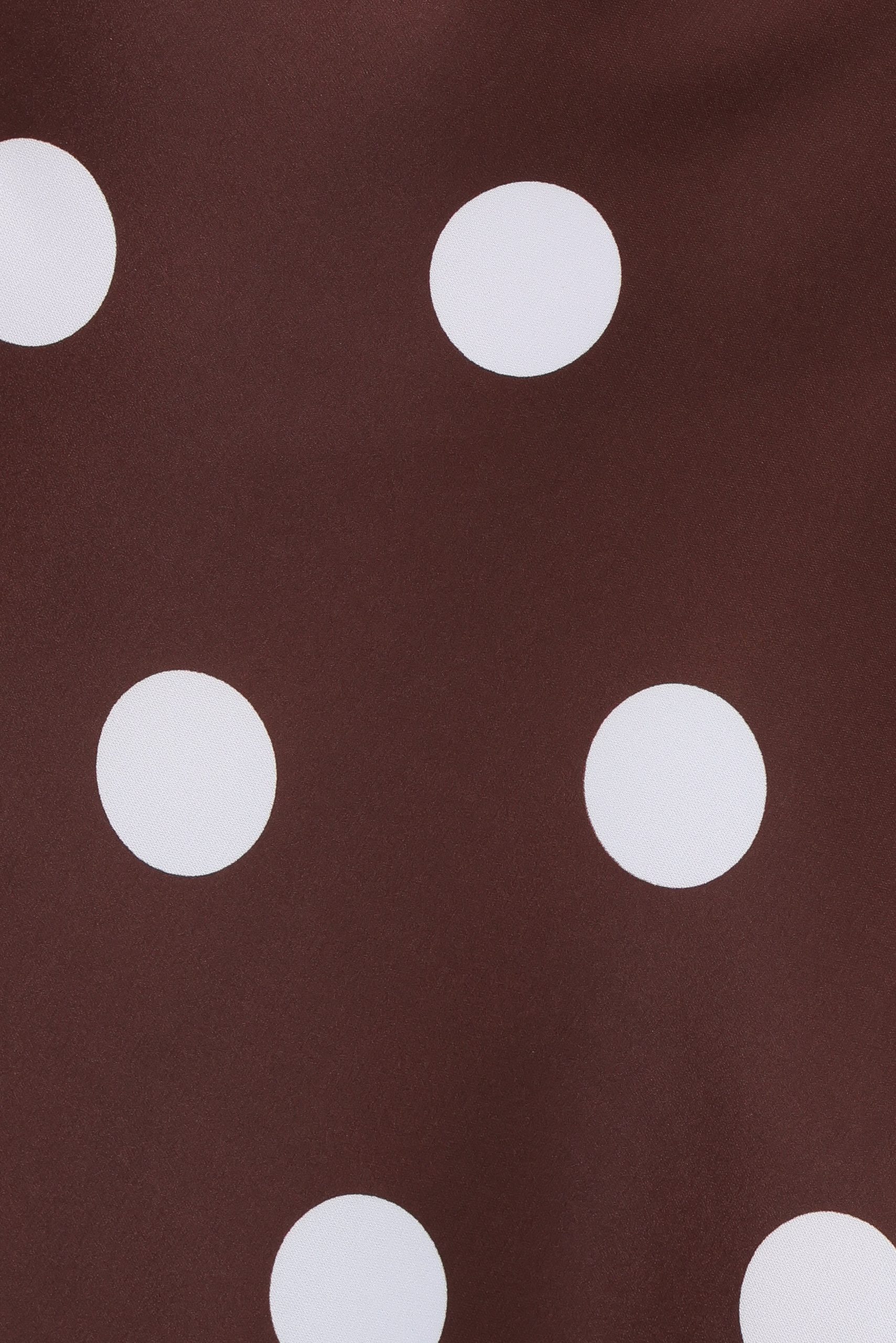 Remmie Strapless Maxi Dress - Brown Polka Dot - Image 7