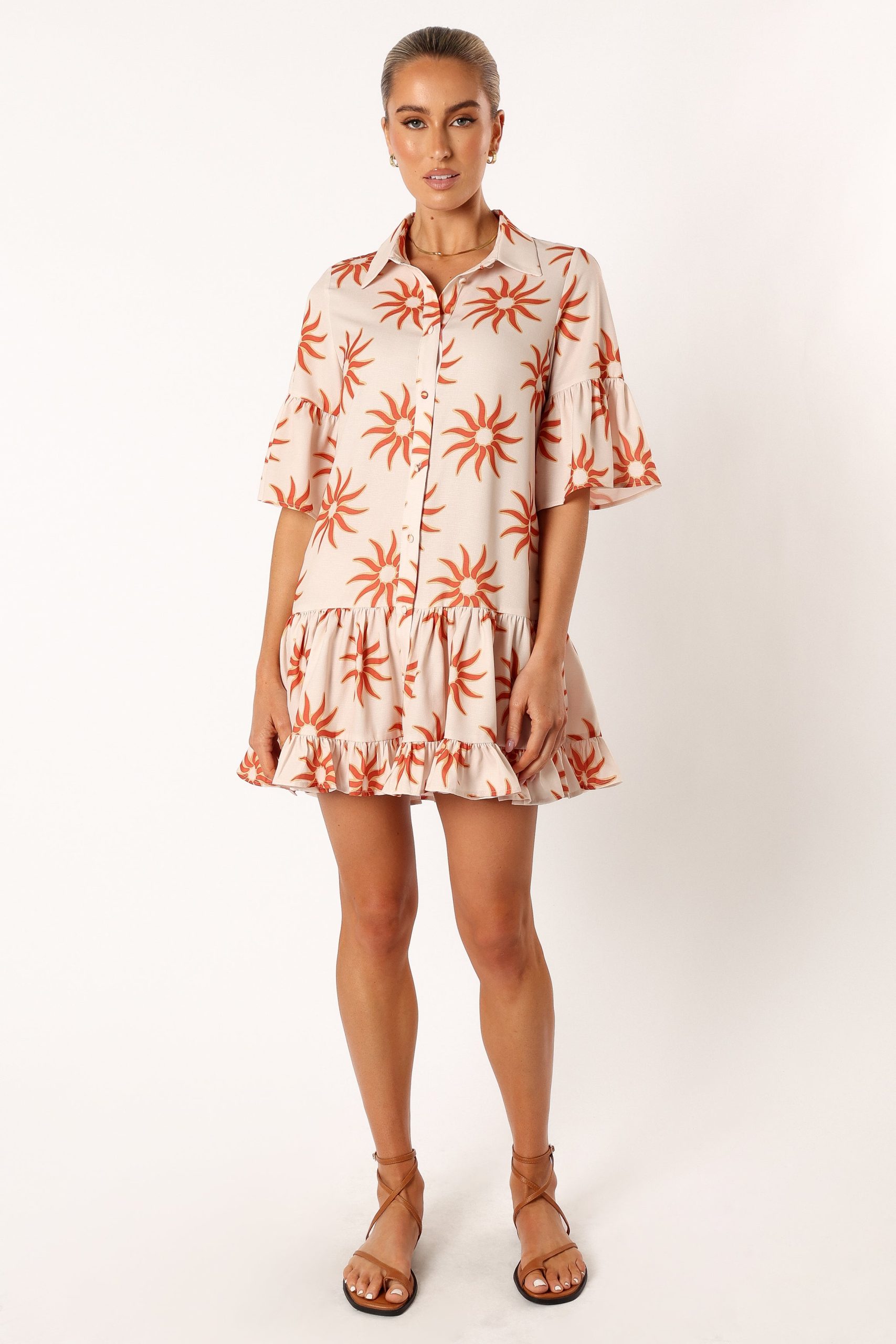 Ren Long Sleeve Mini Dress - Soleil - Image 8