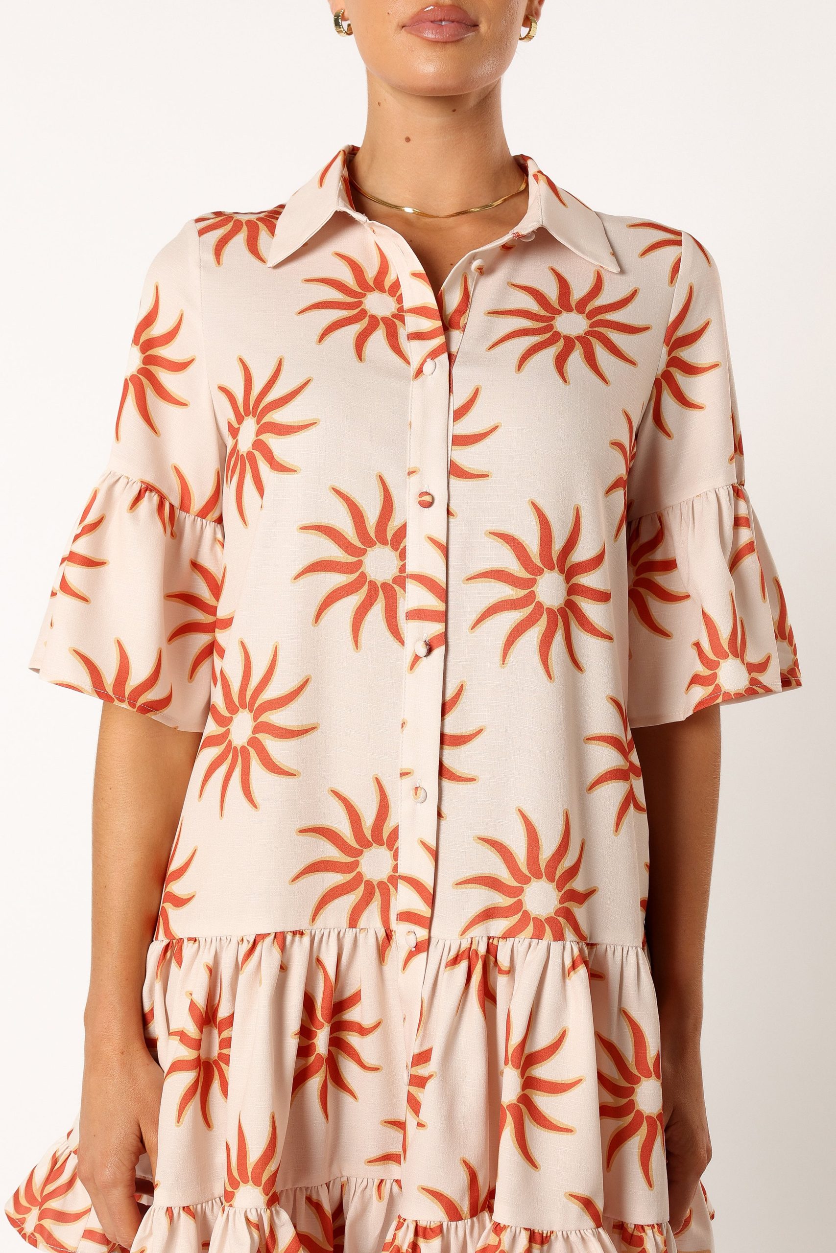 Ren Long Sleeve Mini Dress - Soleil - Image 9
