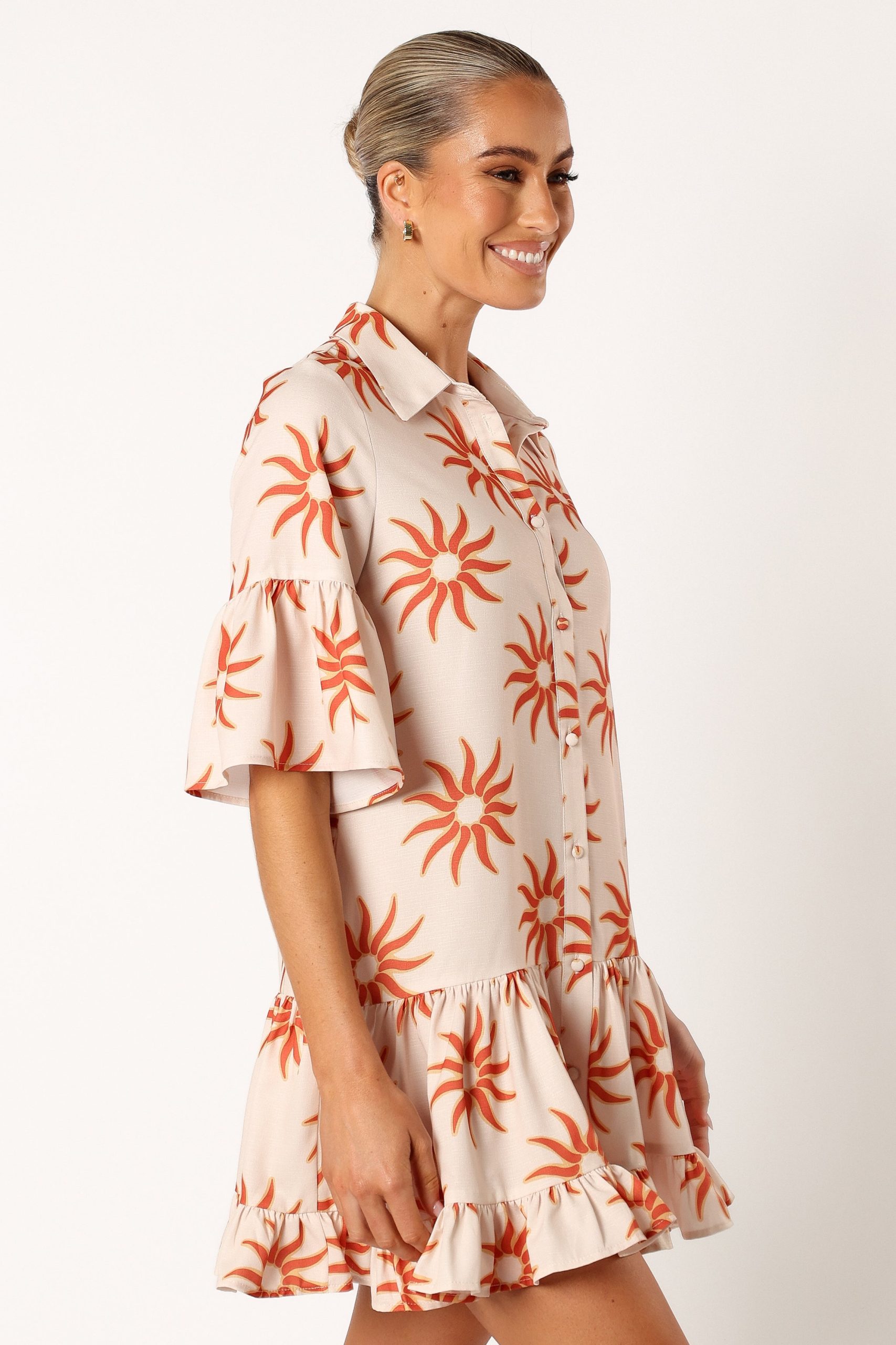 Ren Long Sleeve Mini Dress - Soleil - Image 5