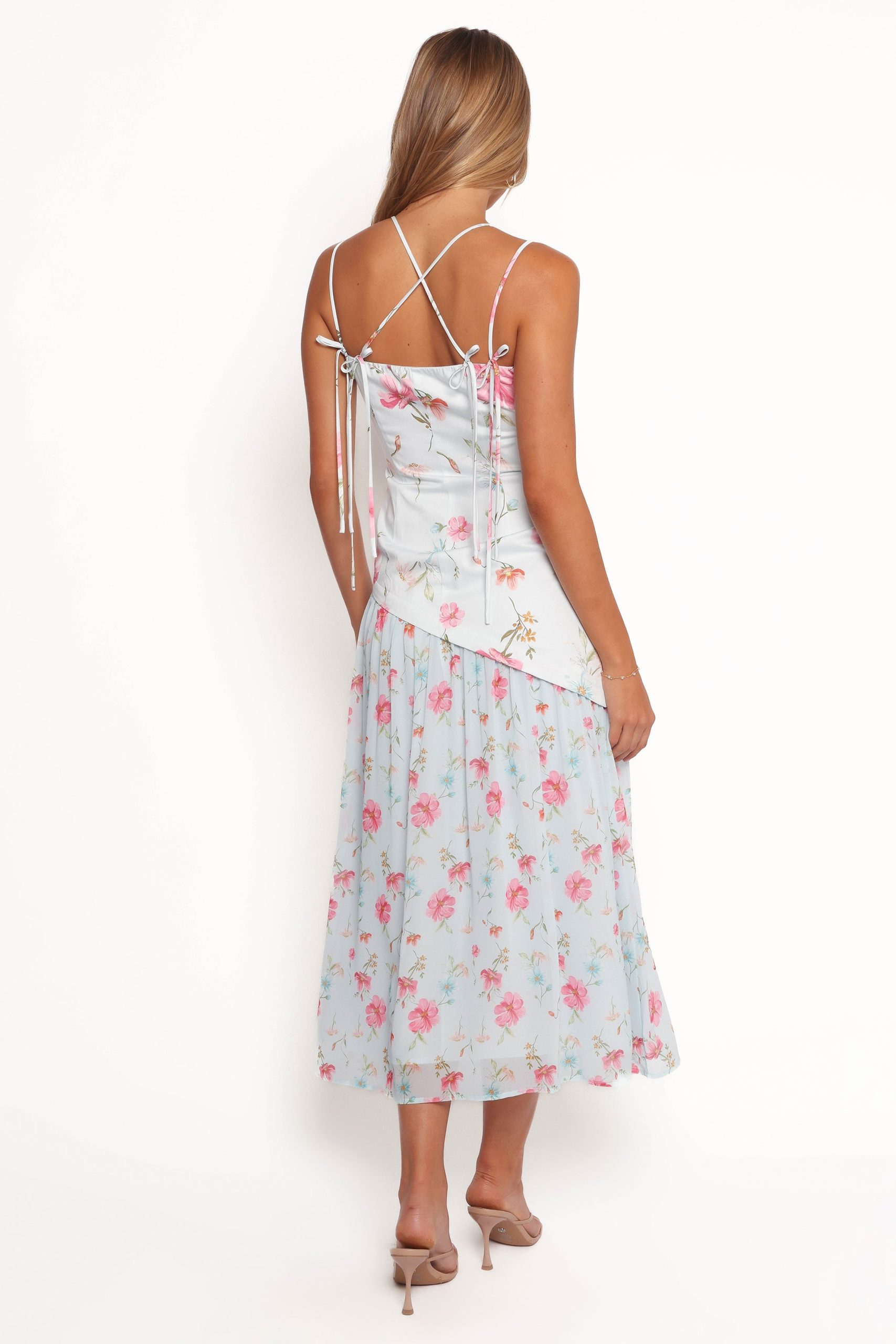 Renata Maxi Dress - Blue Floral - Image 8