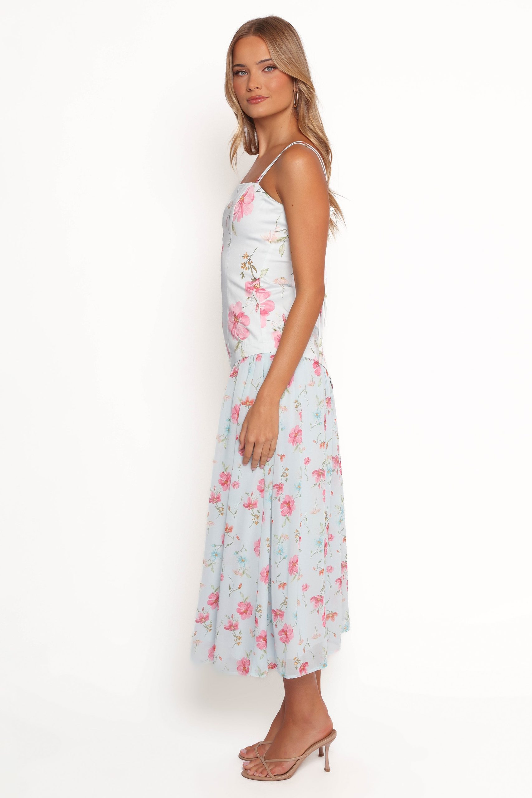 Renata Maxi Dress - Blue Floral - Image 4