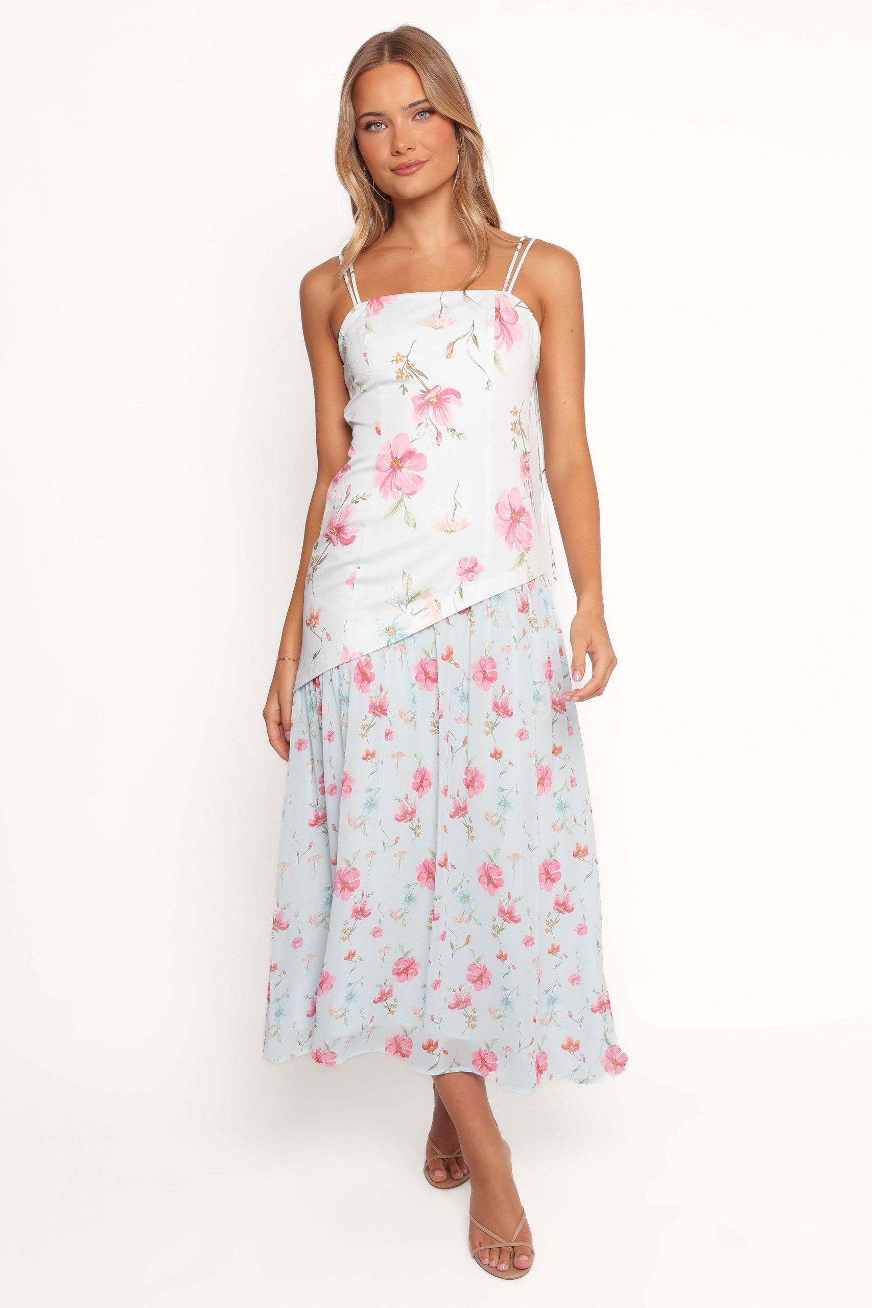 Renata Maxi Dress - Blue Floral - Image 2