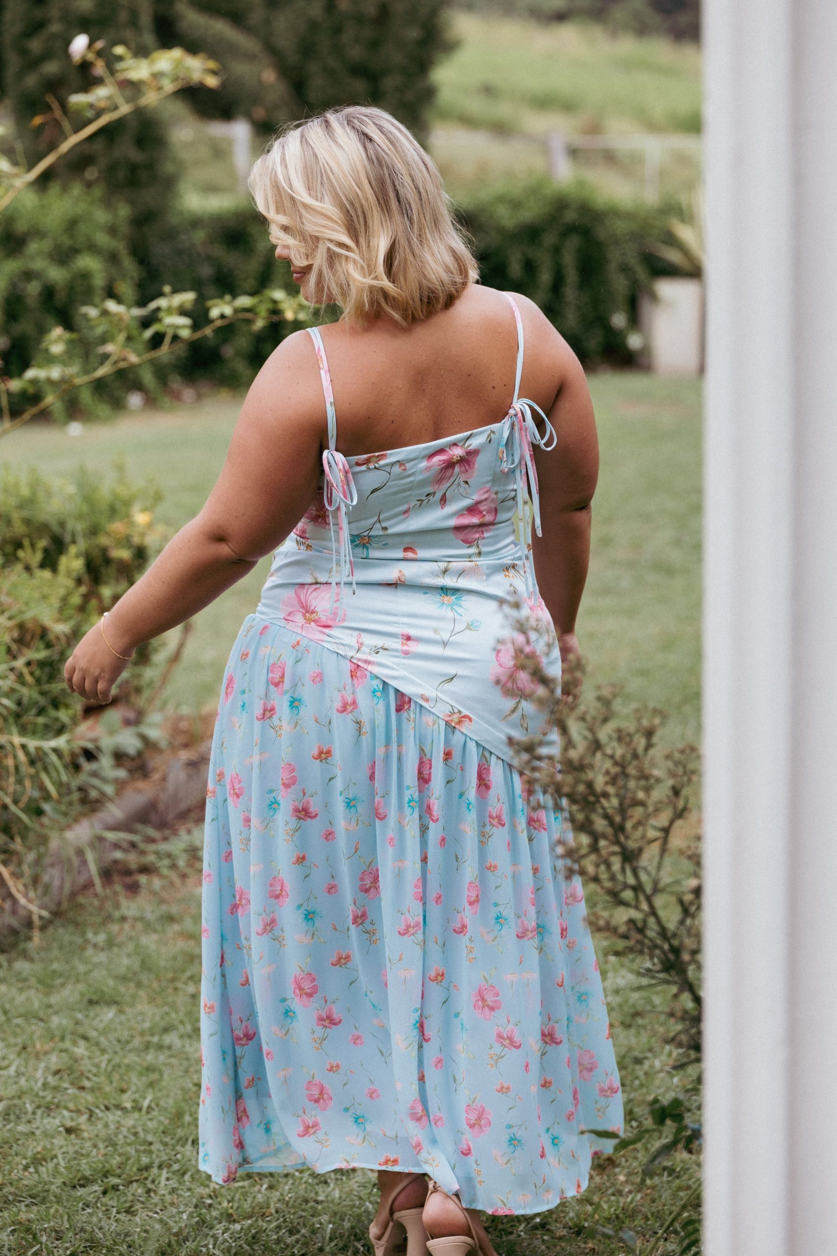 Renata Maxi Dress - Blue Floral - Image 10
