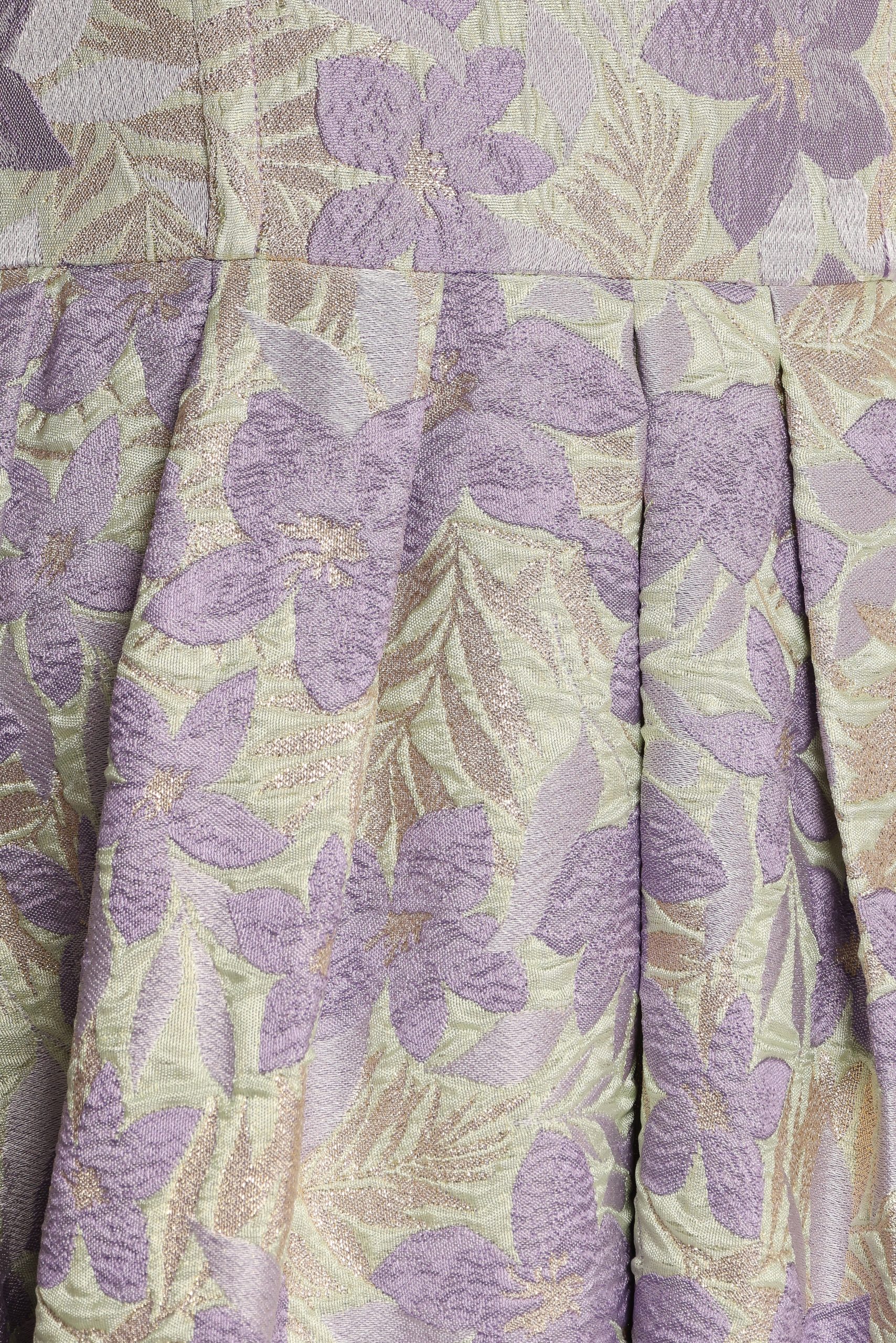 Rhea Strapless Midi Dress - Sage Floral - Image 6