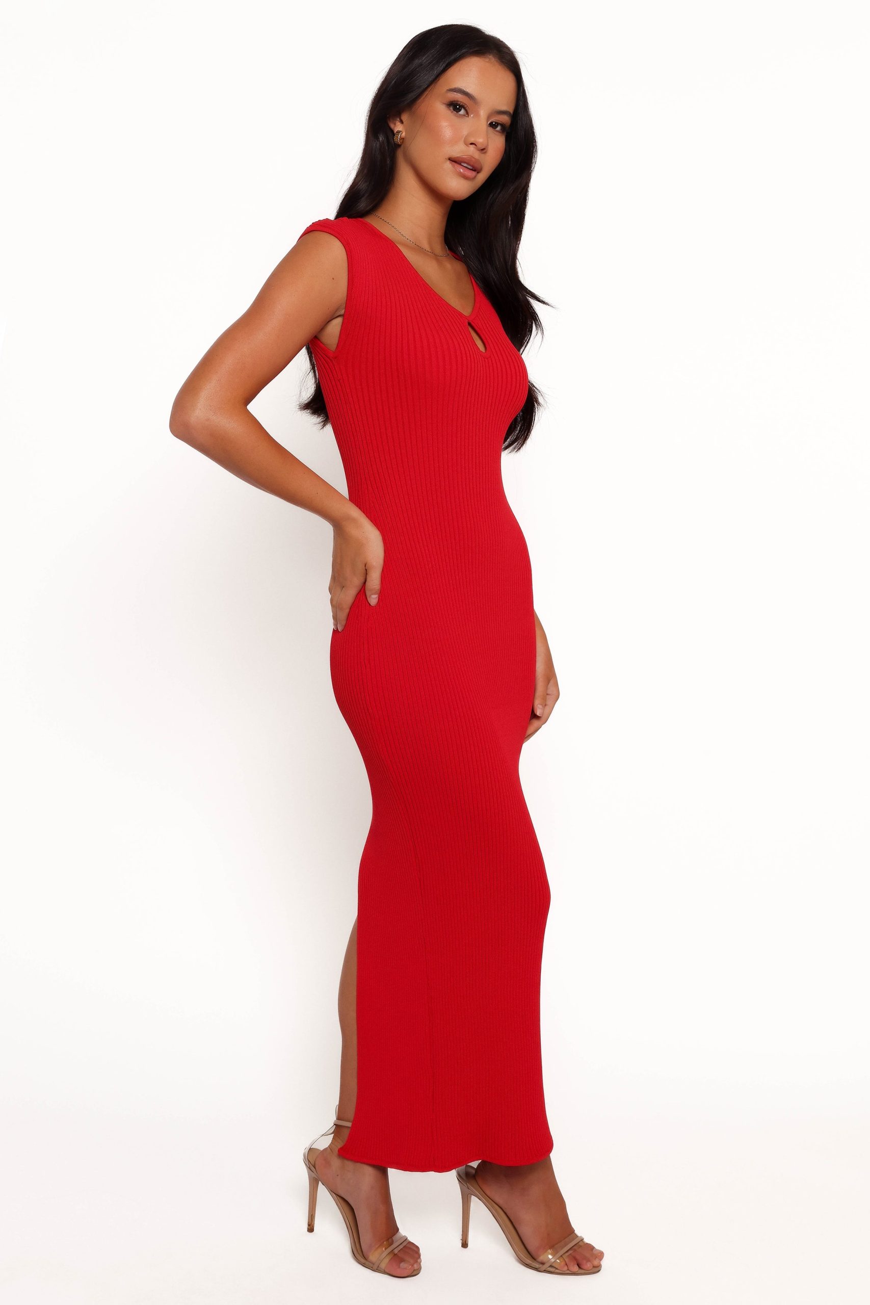 Robin Midi Dress - Red - Image 5